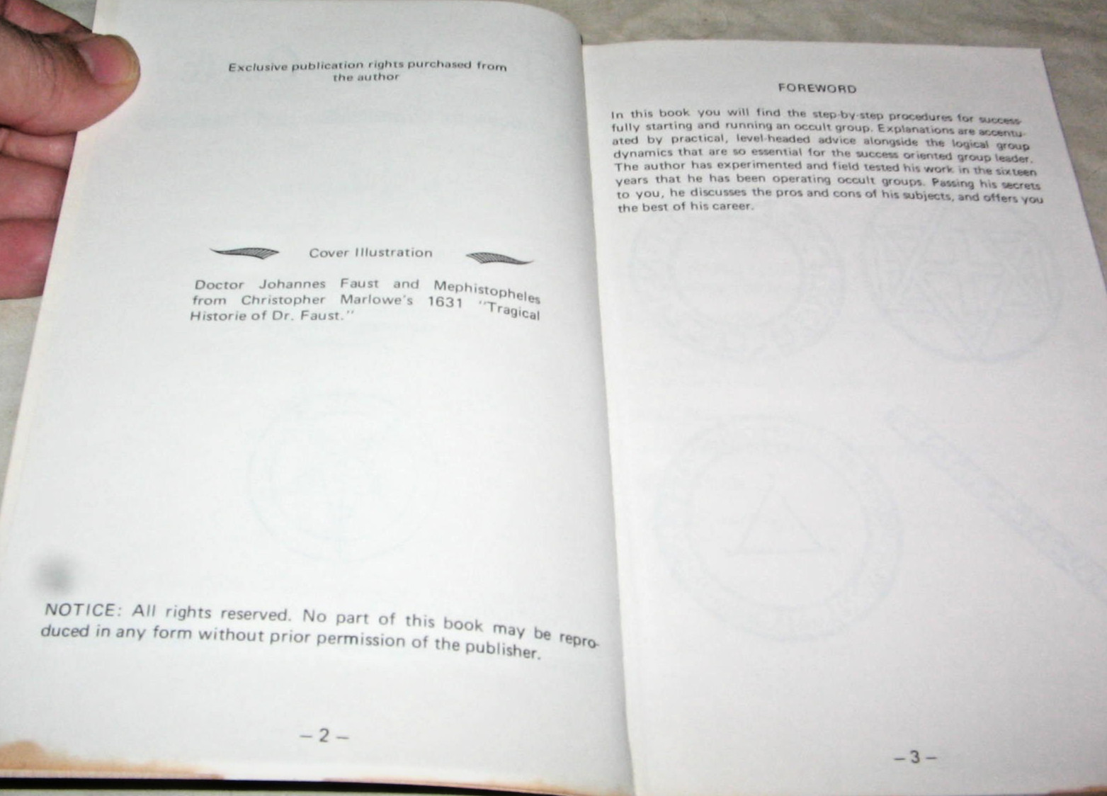 Magic Circle Nomolos Yaj An Occult Leaders Handbook Suspicious Stains On pages