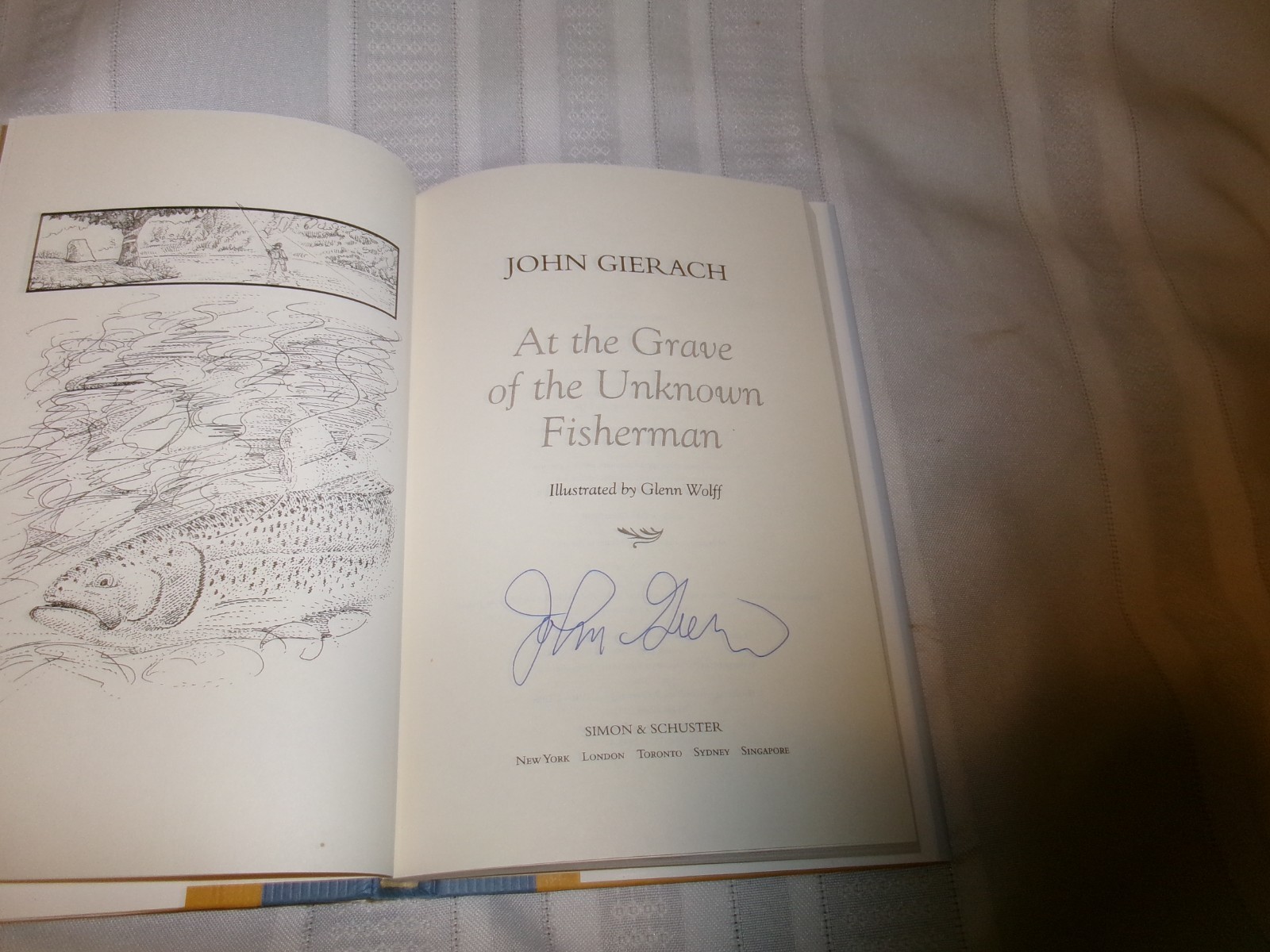 At The Grave Of The Unknown Fisherman by John Gierach 2003 Signed First Edition