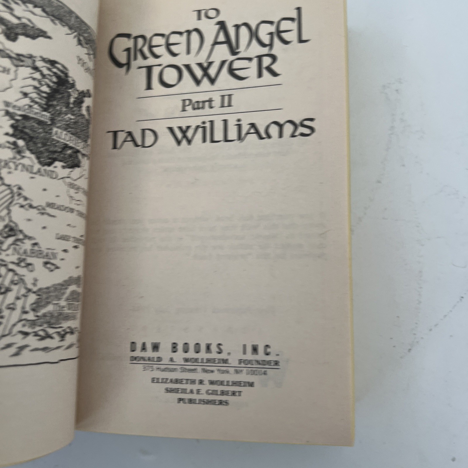 To Green Angel Tower Part 2 by tad williams DAW Fantasy 1994 1st Paperback Print