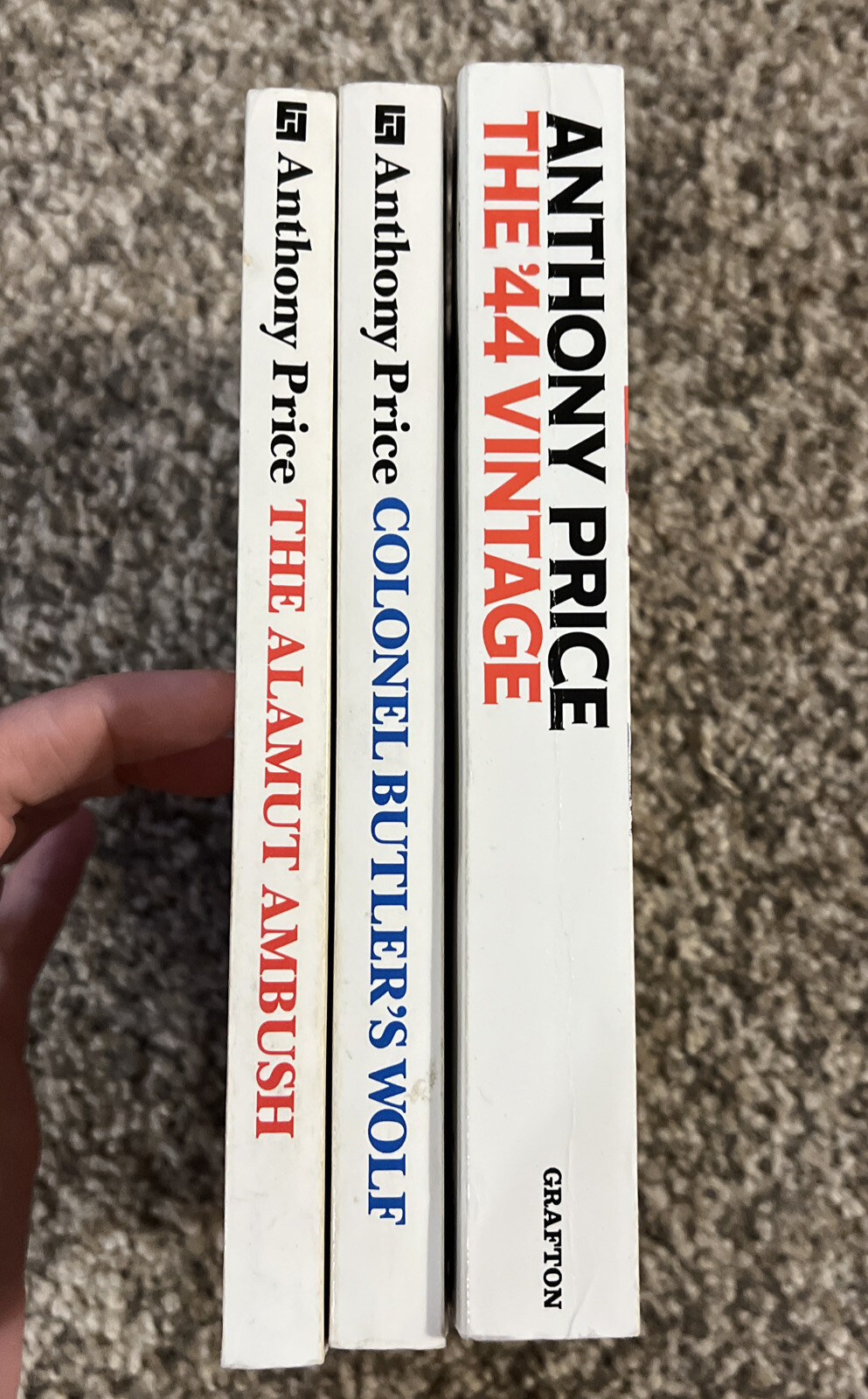 lot of 3 Anthony Price – Suspence Paperback Books