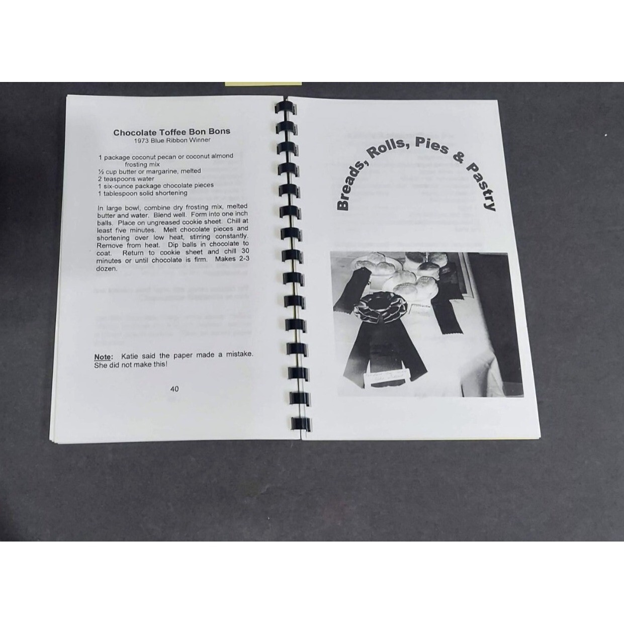 Katie’s Prize Winning Recipes sc COOKBOOK Biography Katie Gilbert Stokes NC Fair