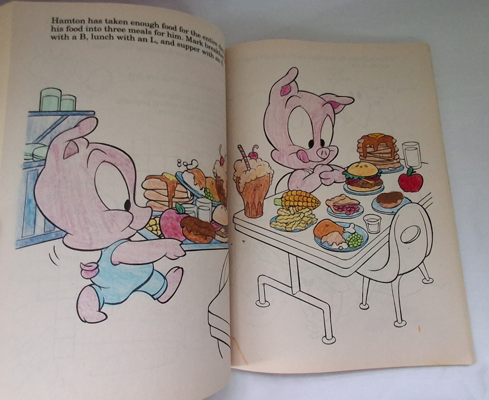 Vintage Looney Tunes & Tiny Toon Adventures Coloring Activity Book Lot 90s
