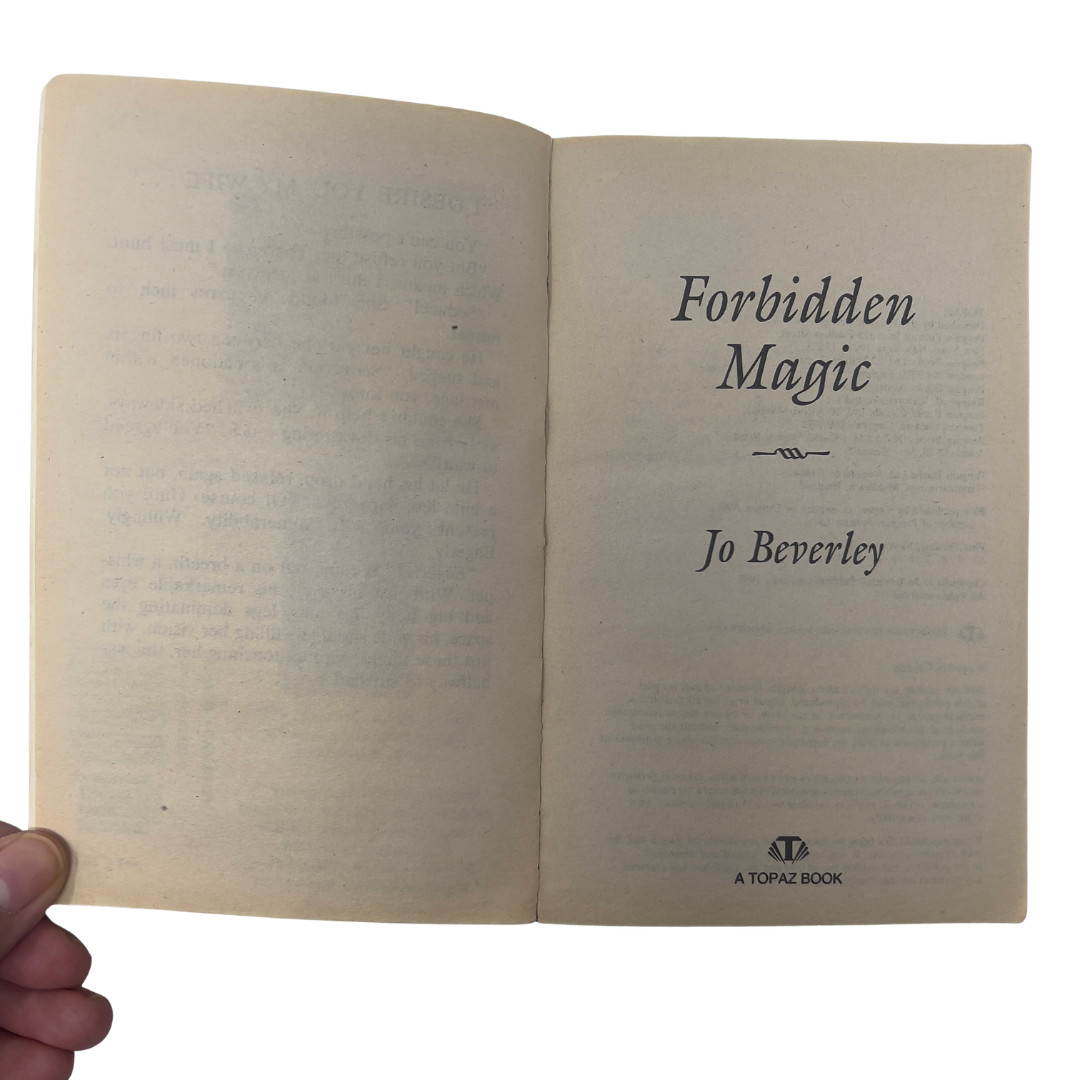 Forbidden Magic by Jo Beverley Vintage Romance Paperback Topaz 1998