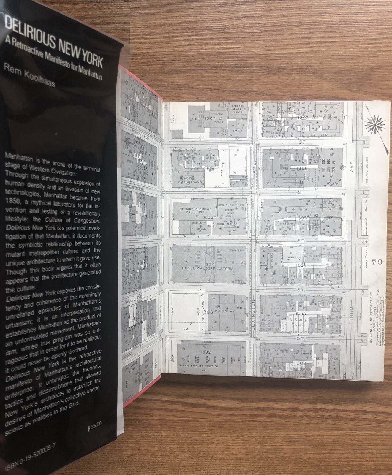 SIGNED REM KOOLHAAS! DELIRIOUS NEW YORK (Original Hardcover with Dust Jacket)