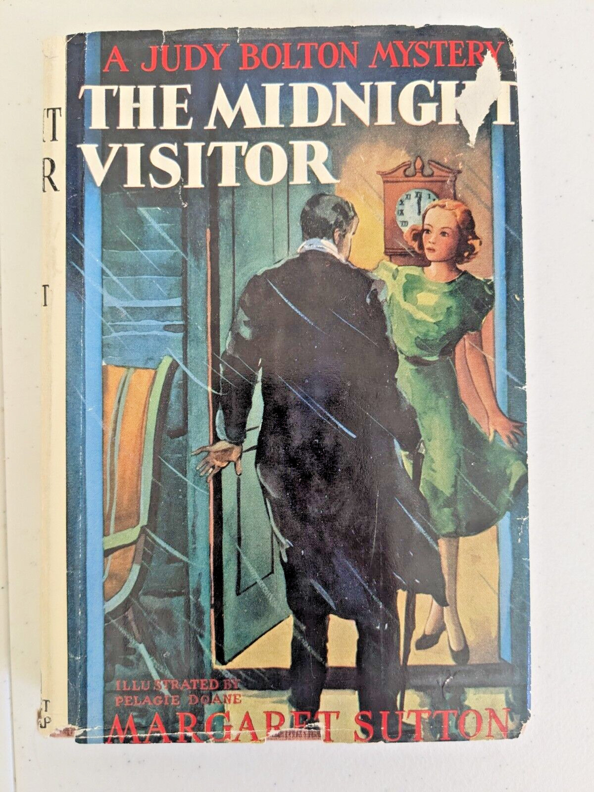 Judy Bolton #12 – The Midnight Visitor by Margaret Sutton – HC/DJ (1939)
