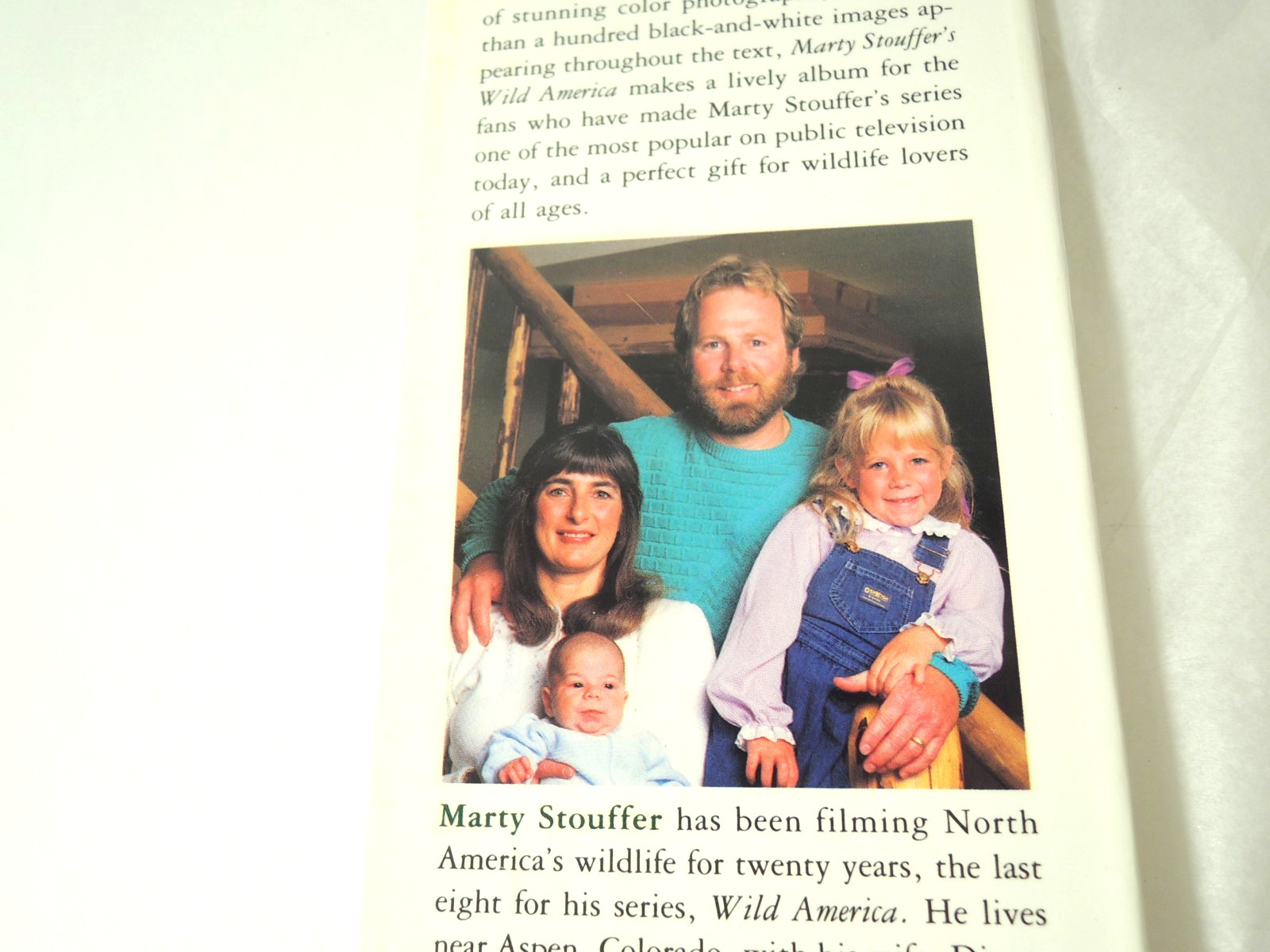 Marty Stouffer’s Wild America Signed by Marty Stouffer 1988 Hardcover 1st Ed.