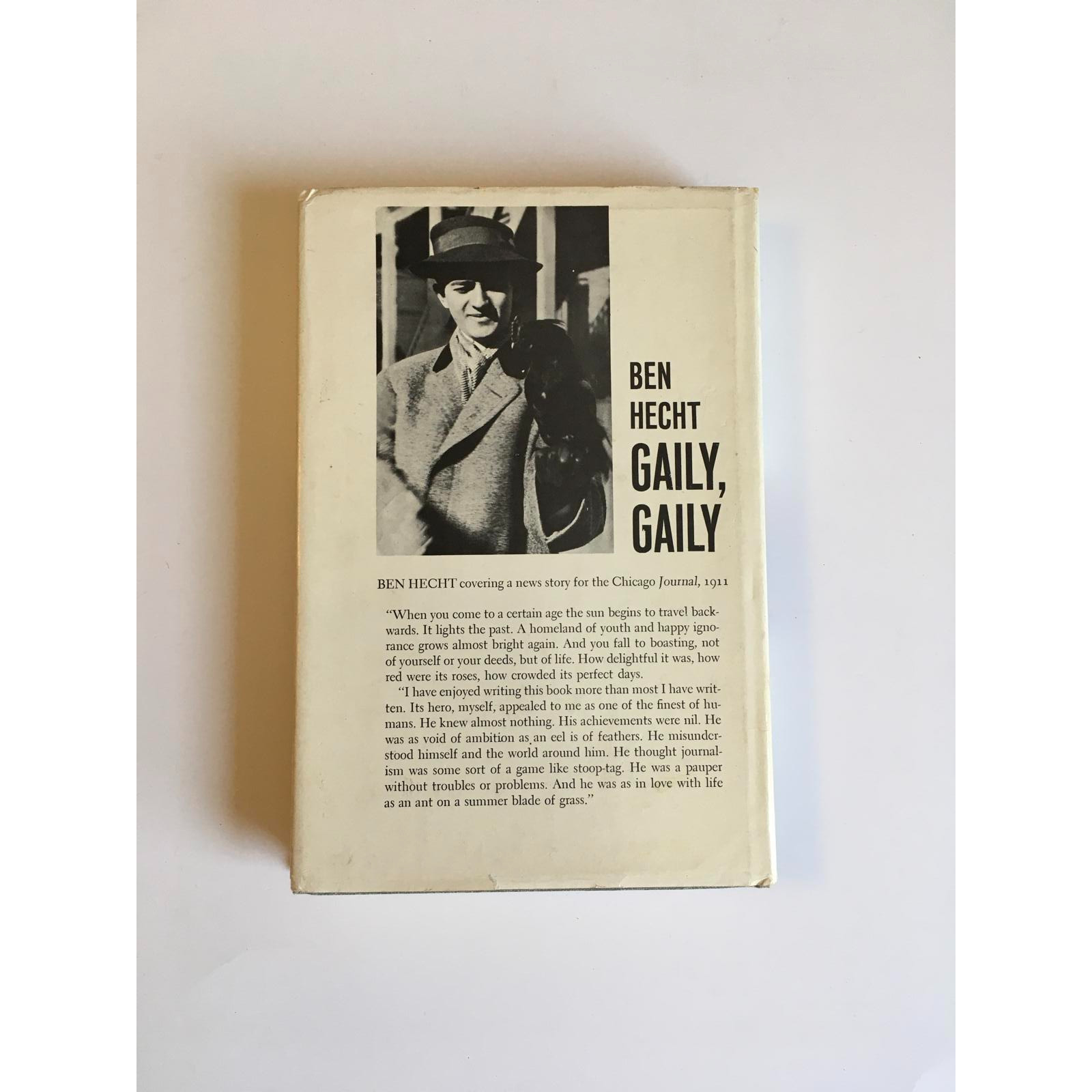 Gaily, Gaily by Ben Hecht 1963 Hardcover Book