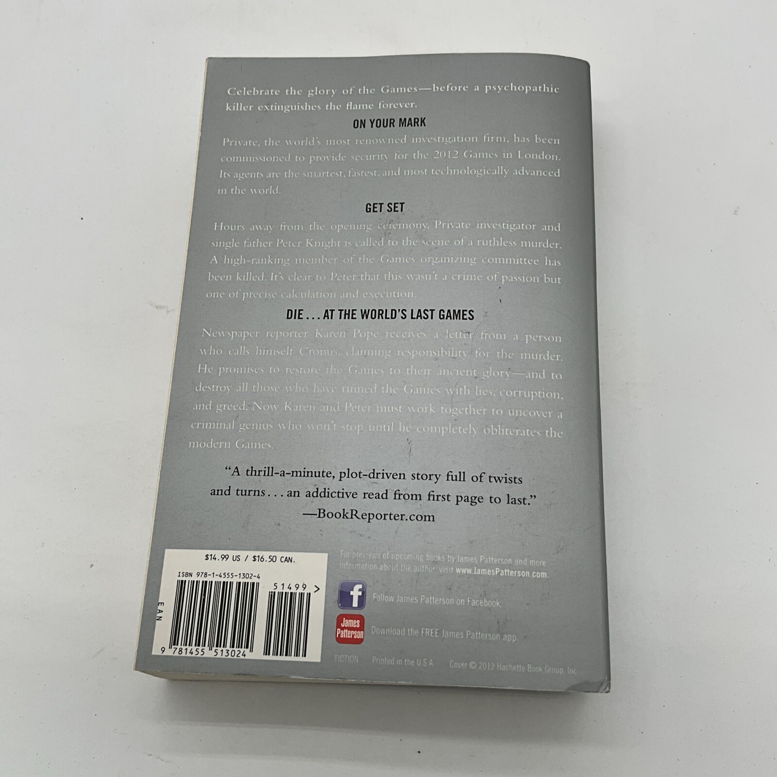 Private Games – Paperback By Patterson, James – GOOD. AY