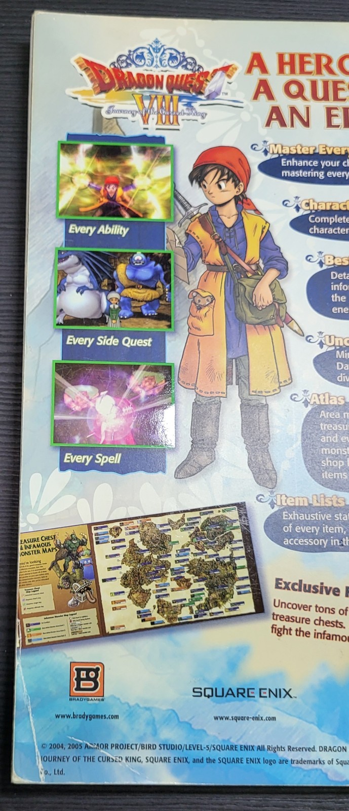 Dragon Quest VIII Journey of the Cursed King Strategy Guide w/ Exclusive Foldout