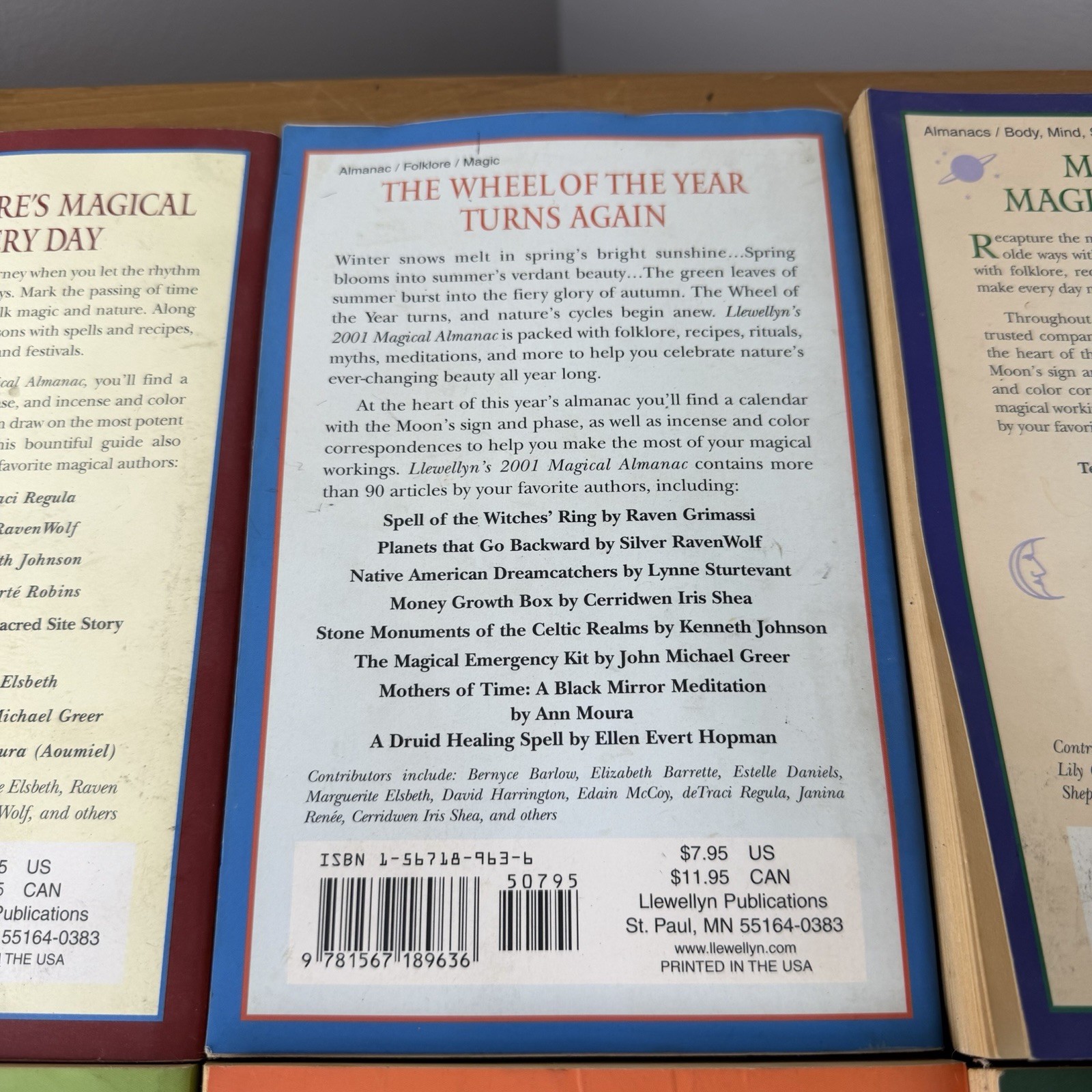 Llewellyn’s Magical Almanacs Years 2000-2006 Missing 2004 Bundle Of 6