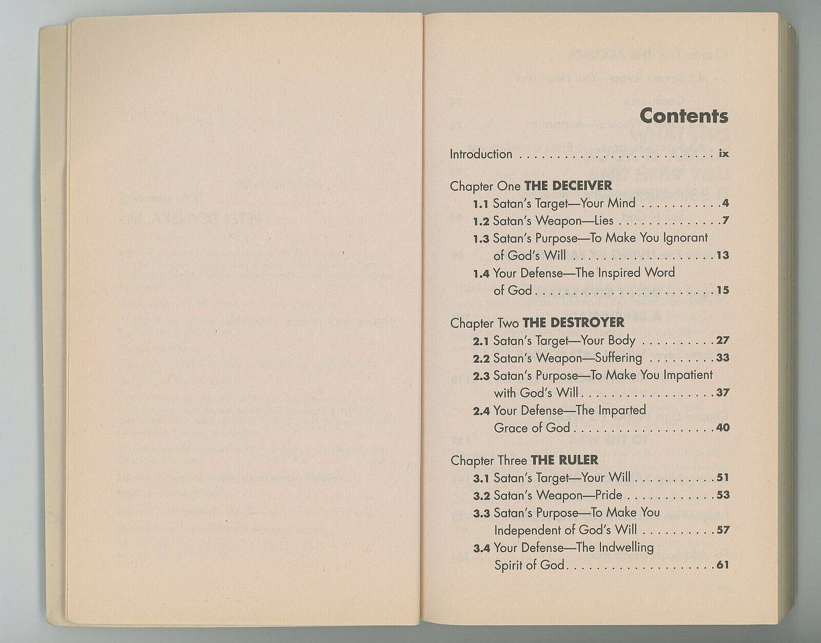 The Strategy of Satan: How to Detect and Defeat Him By Warren Wiersbe 162 Pages