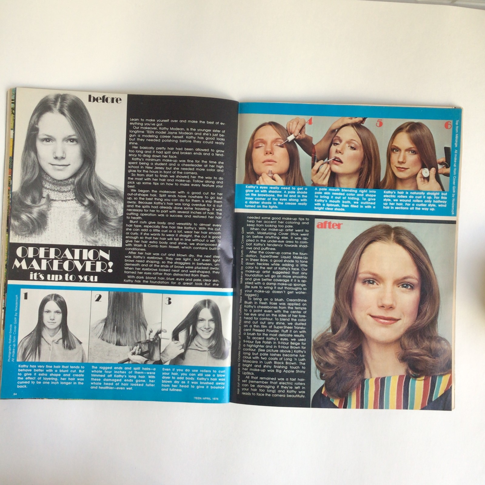 Vintage TEEN Magazine – APRIL 1976 Young & Lovin 106 Pages Fashion, Ads, Advice