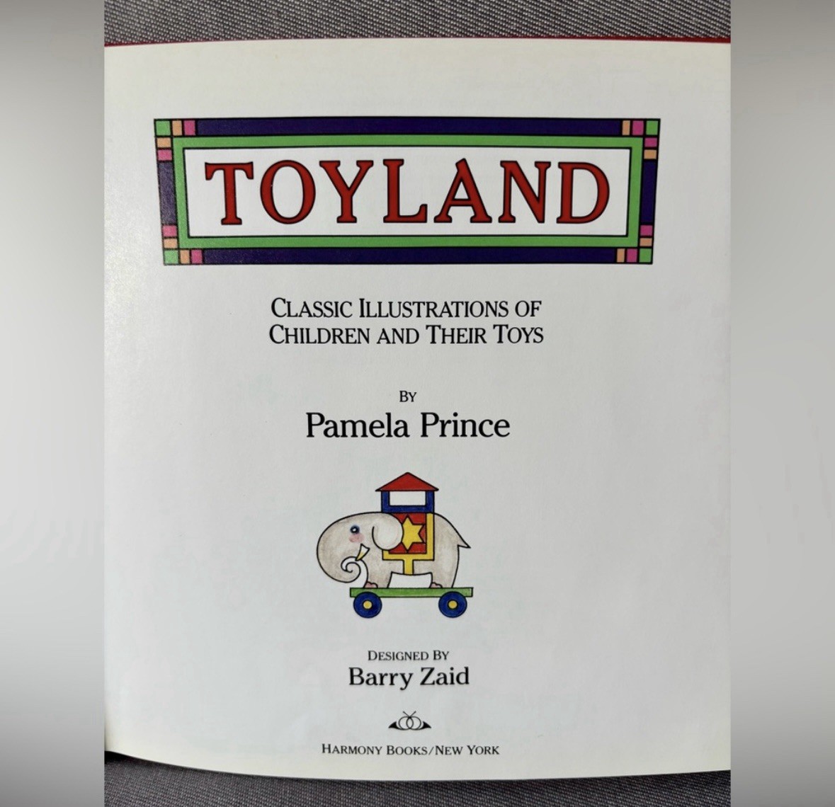 Toyland Book 7”X7” Classic Illustration