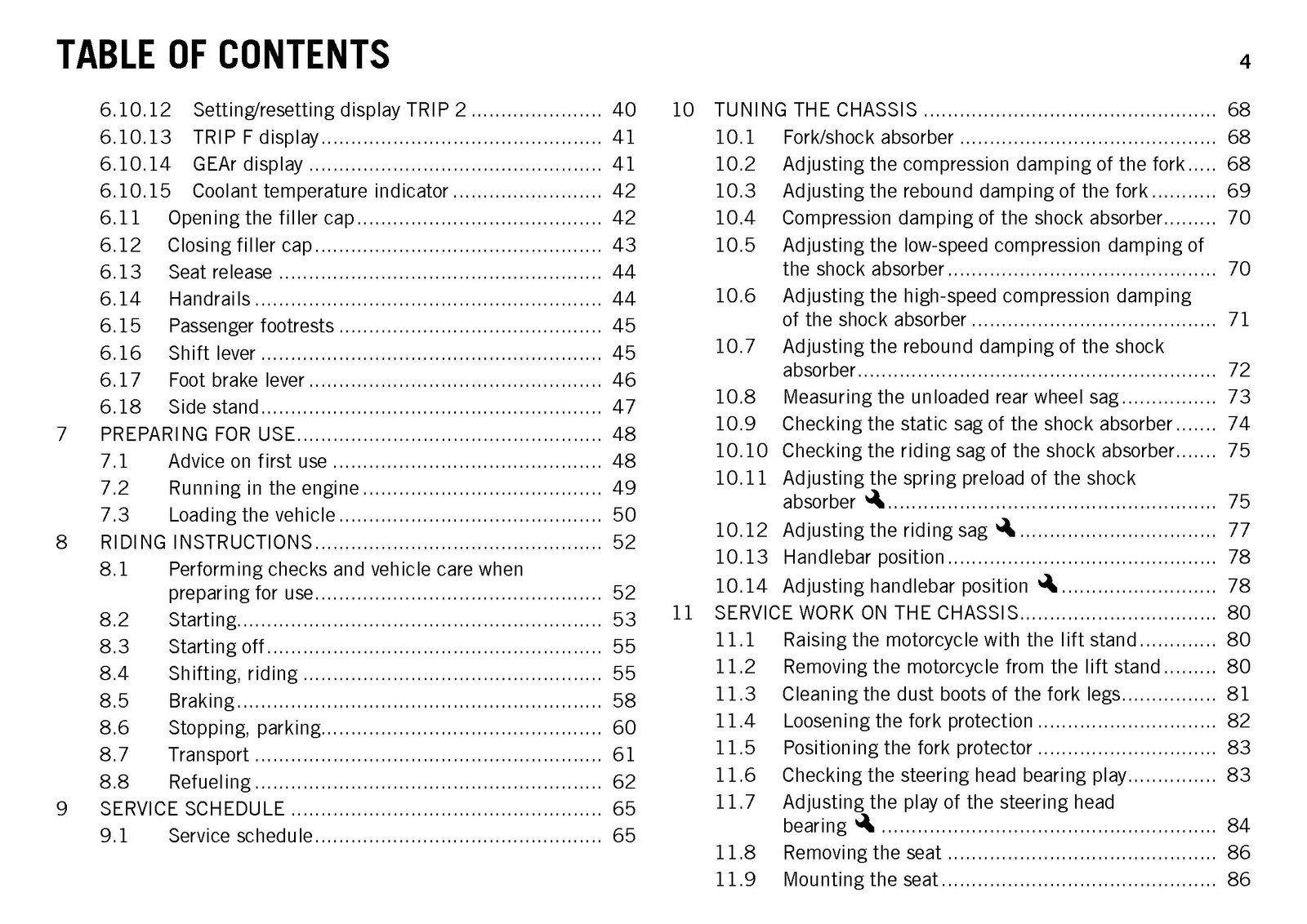 KTM 690 Enduro R USA Owners Manual 2014 – STEEL WIRE BOUND – PROTECTIVE COVERS