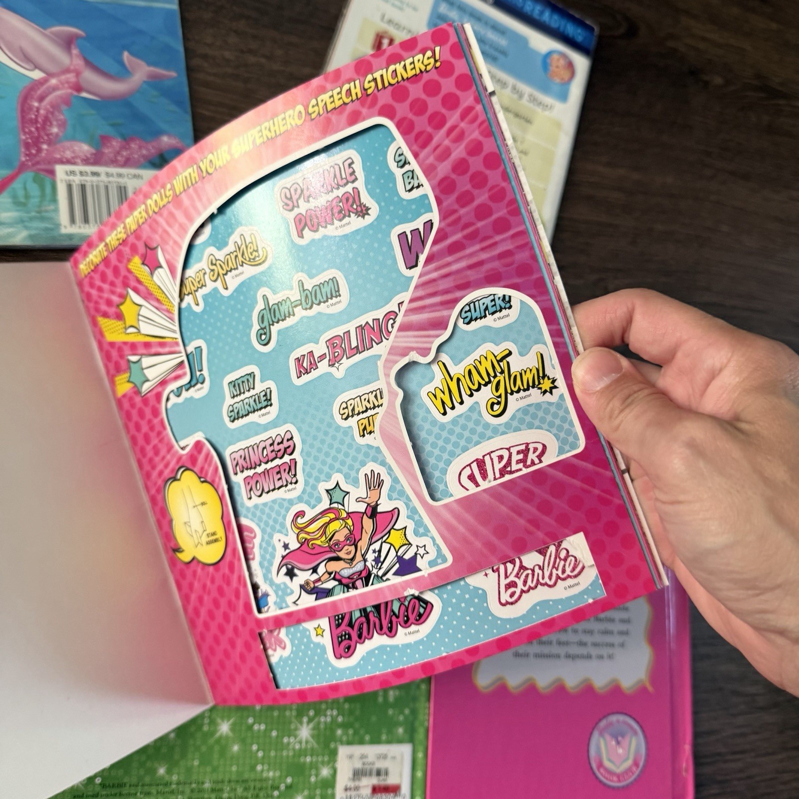 Barbie Book Lot of 9 Fairy Princess Mermaid + Sticker Activity Books