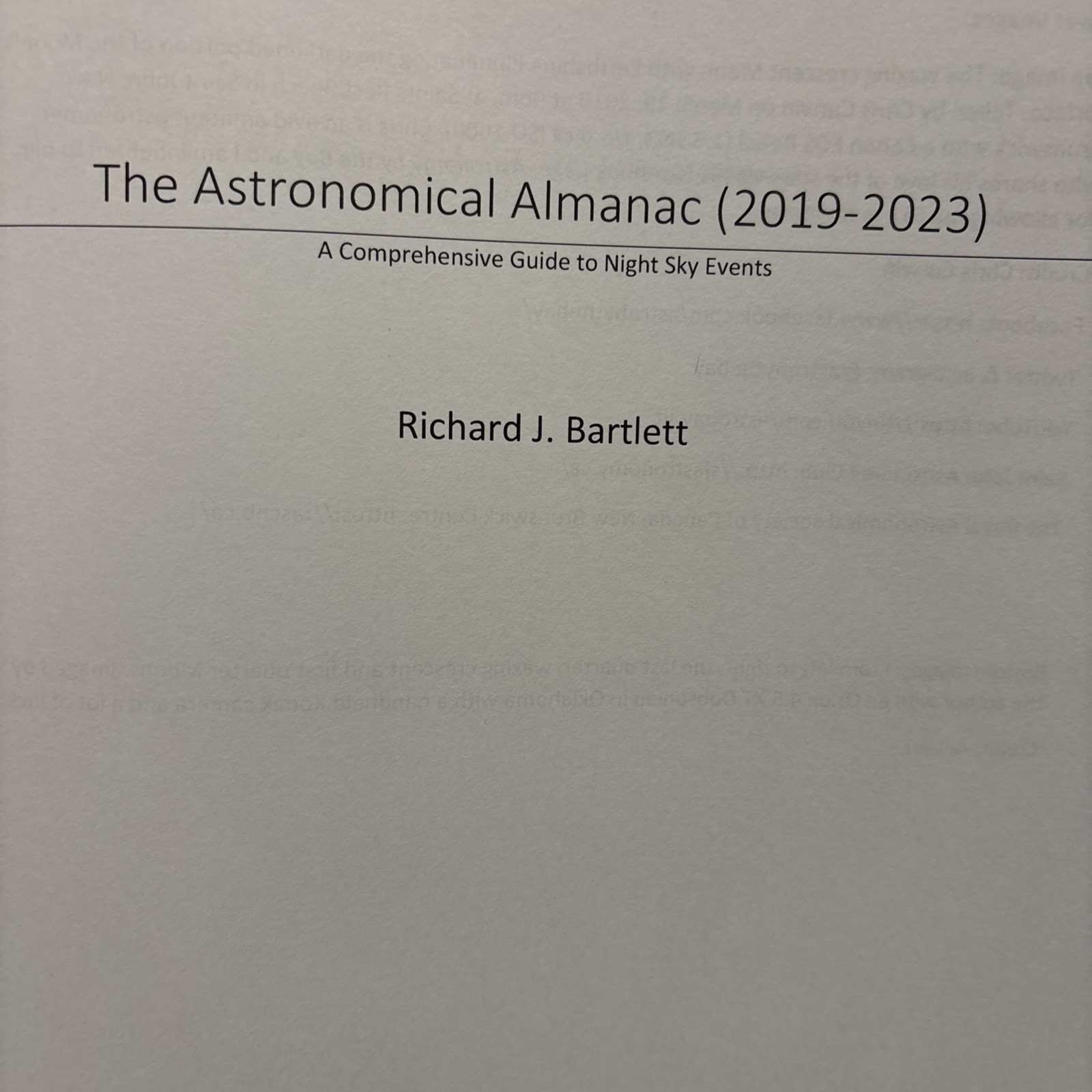 The Astronomical Almanac (2019 – 2023): A Comprehensive Guide to Night Sky Ev…