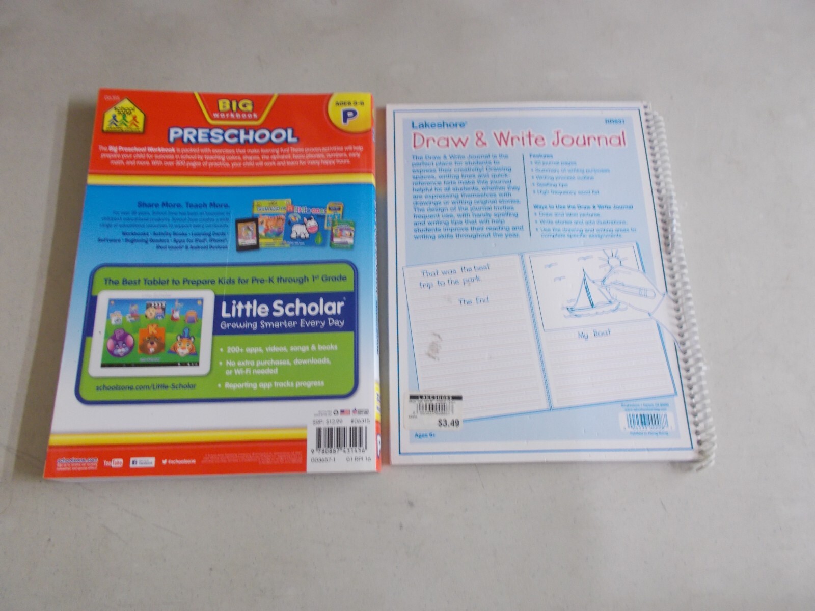 18 PRESCHOOL WORKBOOK KINDERGARTEN EARLY LEARNING SOME PAGES ARE WORKED