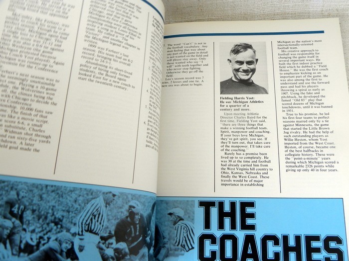1879-1979 MICHIGAN FOOTBALL The First 100 Years 127 Pages
