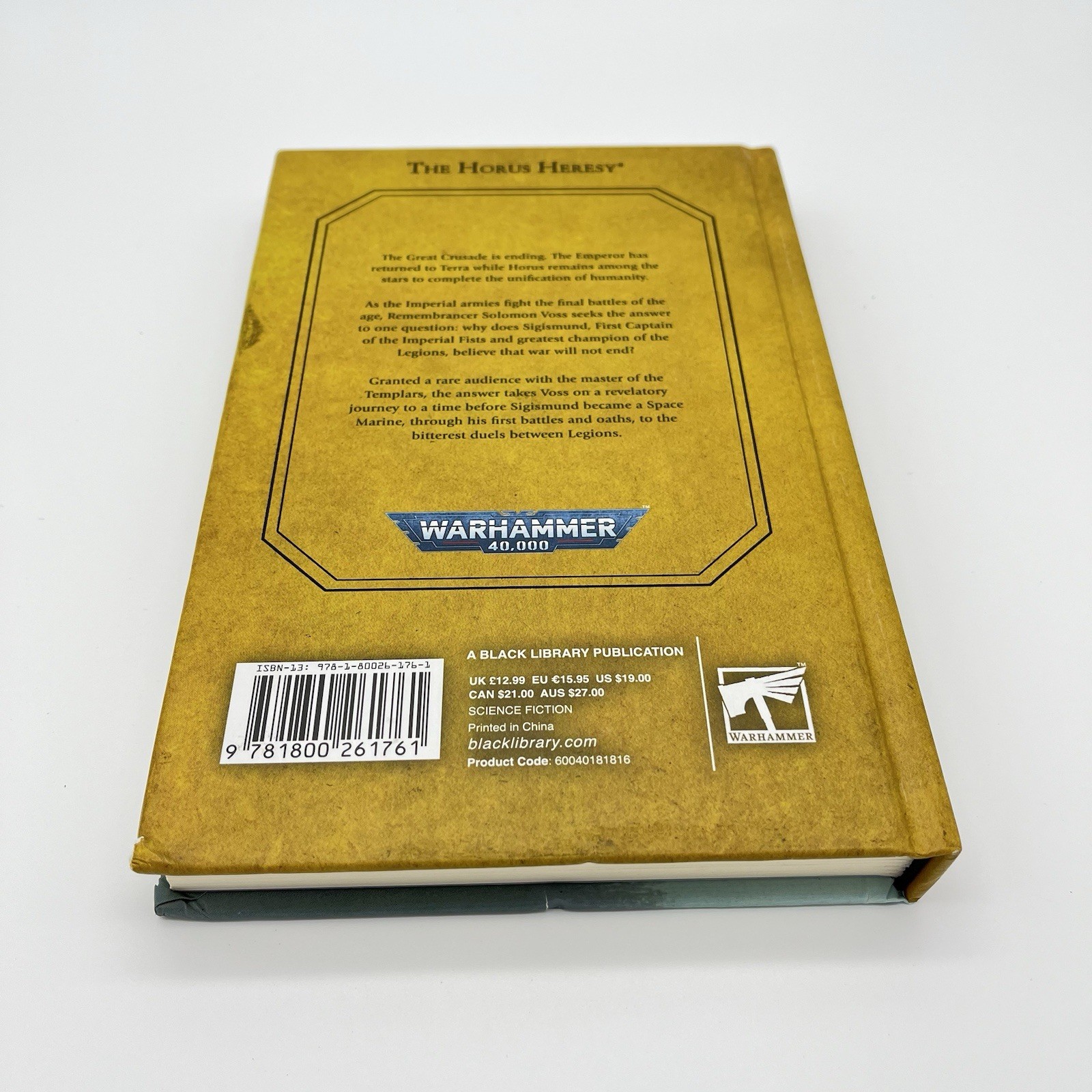 Warhammer 40k The Horus Heresy Sigismund the Eternal Crusader John French Hardcv
