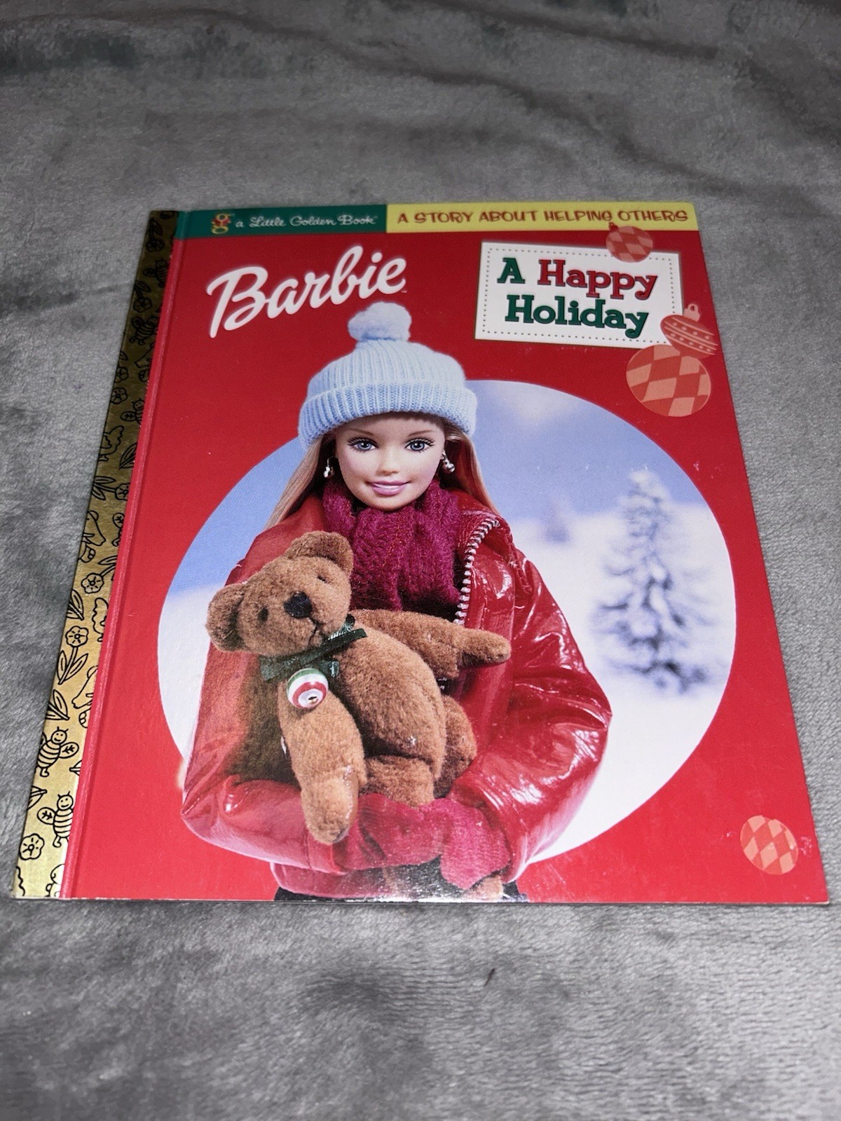 Little Golden Book, Barbie: A Happy Holiday By Diane Muldrow, 2001 Edition