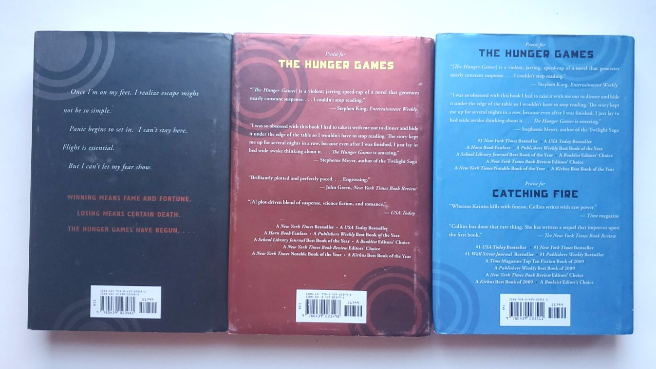 Hunger Games Trilogy HARDCOVER Catching Fire Mockingjay All 1st Editions Lot 3