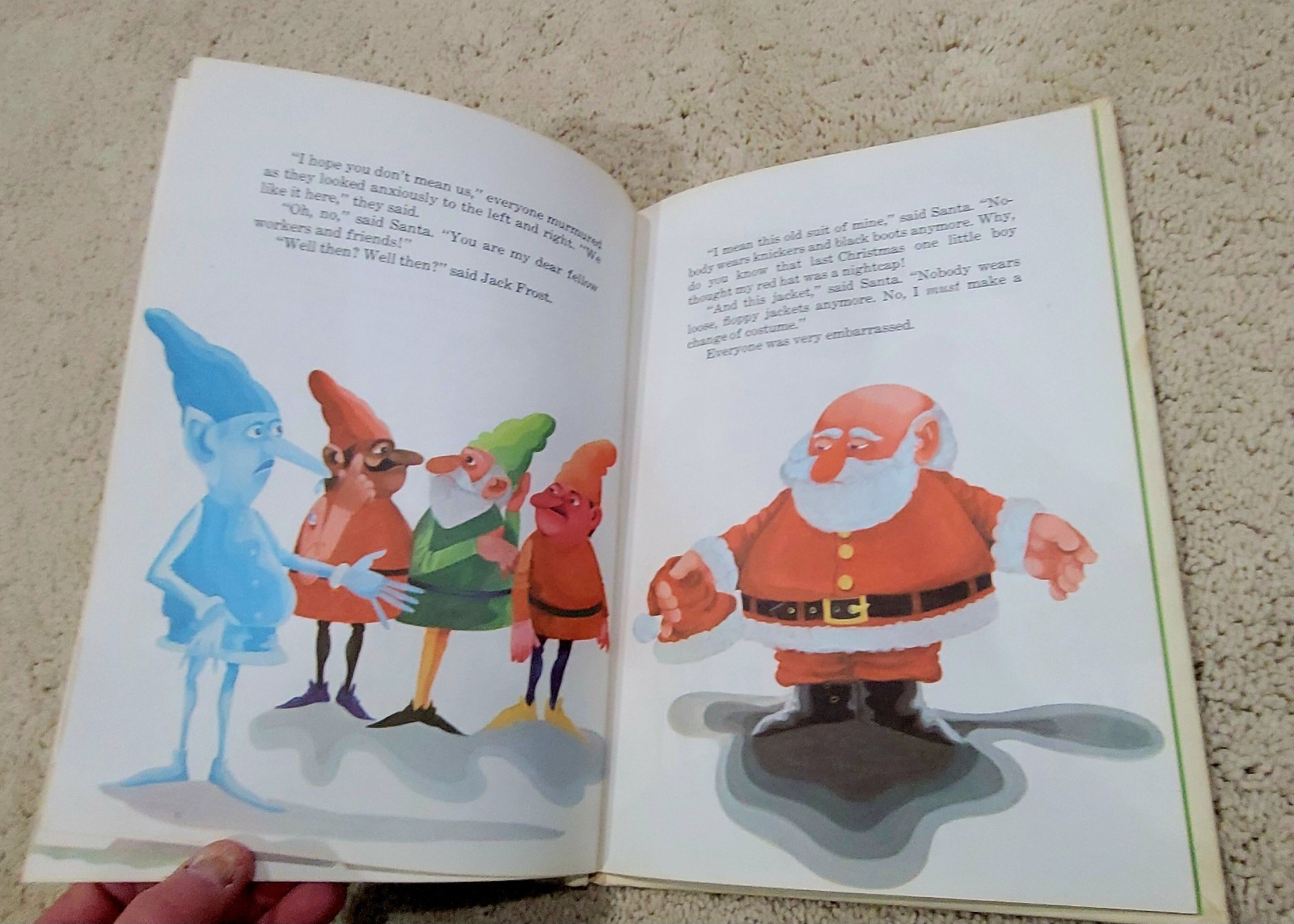 Vintage Christmas Book Santa Makes A Change 1970 Hardcover Book