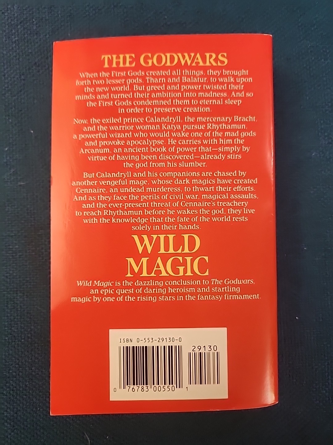 Book 2 + 3 The Godwars by Angus Wells 1st Print 1st Ed PBs Dark Magic Wild Magic