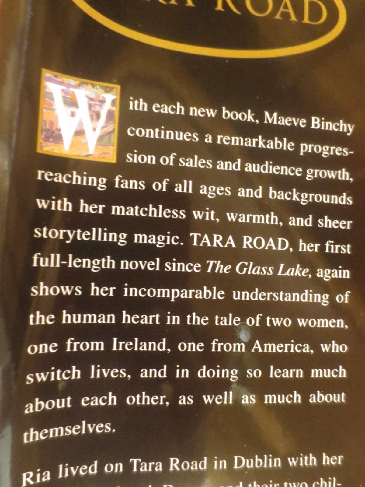 Tara Road by Maeve Binchy HARDCOVER with Dust Cover 502 pages