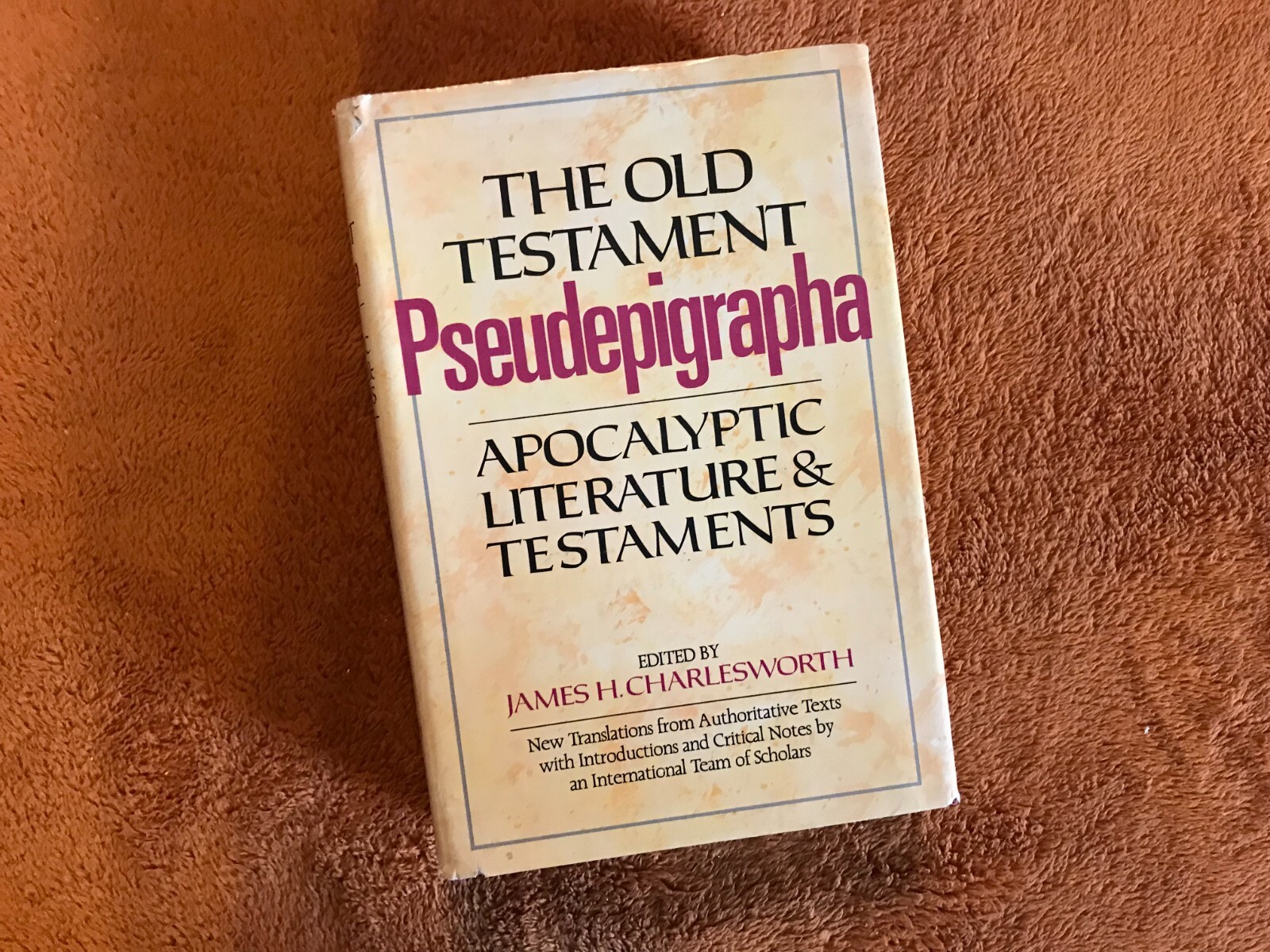 James H. Charlesworth Old Testament Pseudepigrapha vol 1 HB ’83 apocalyptic lit!