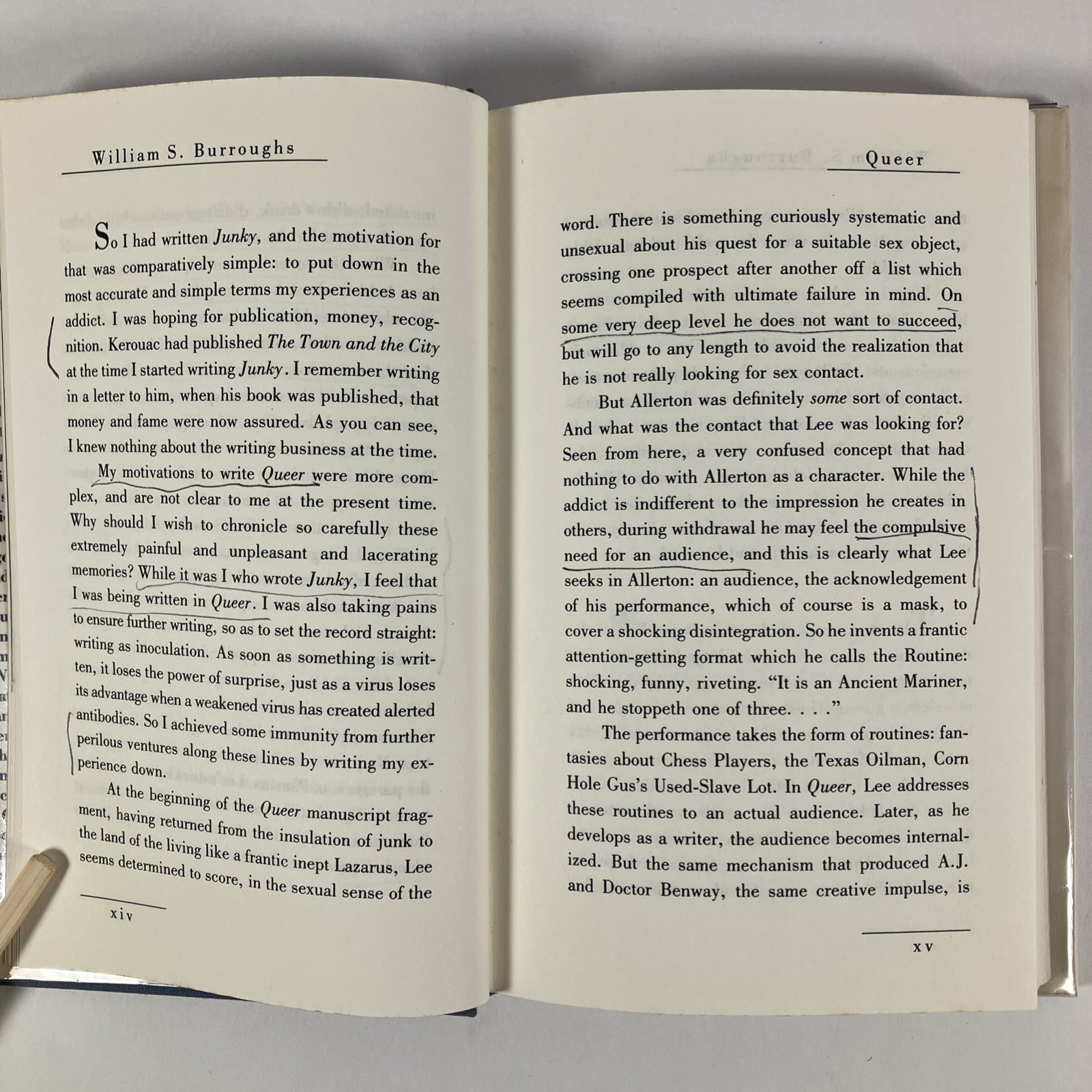 Queer 1985 William Burroughs First edition 1st printing HC DJ clippings heroin