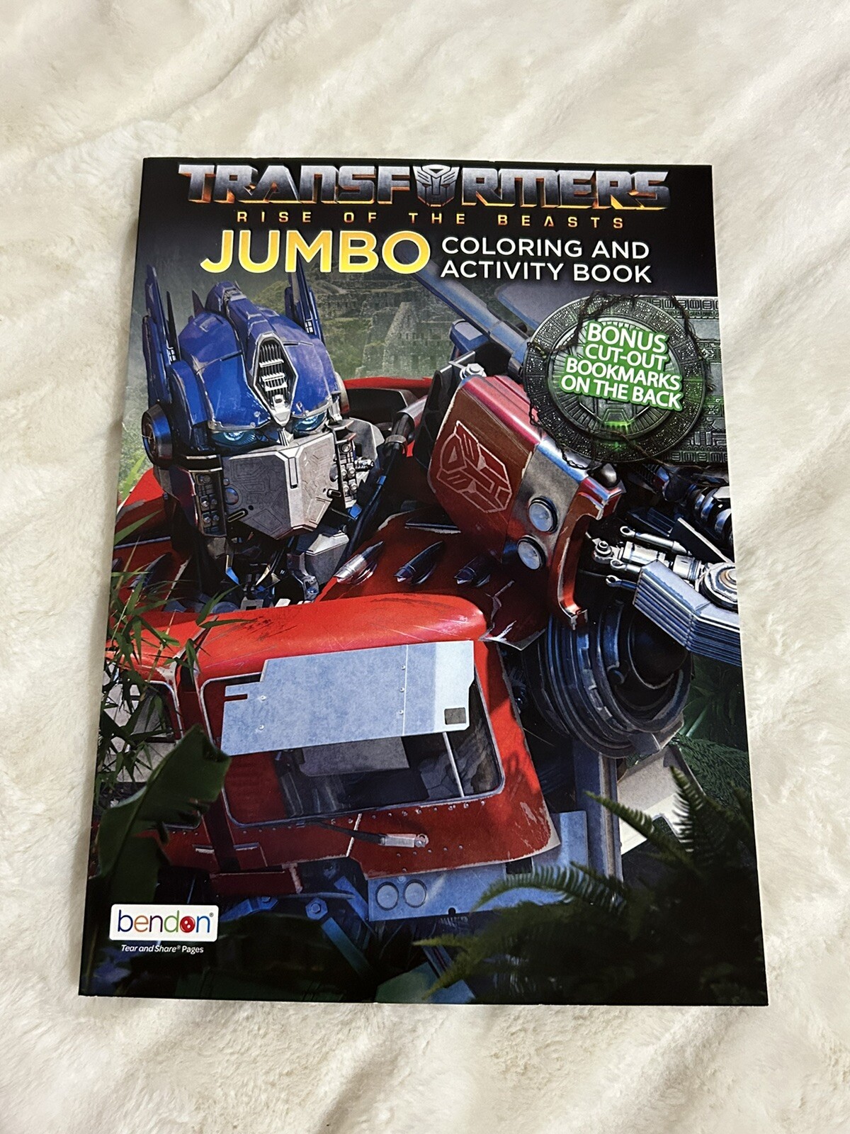 Transformers Rise Of The Beasts Jumbo Coloring&Activity Book 2 Pcs(Made In USA)