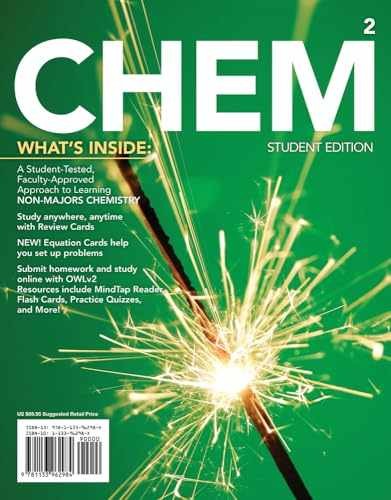CHEM2: Chemistry in Your World (with OWLv2 – Paperback, by Hogg – Very Good