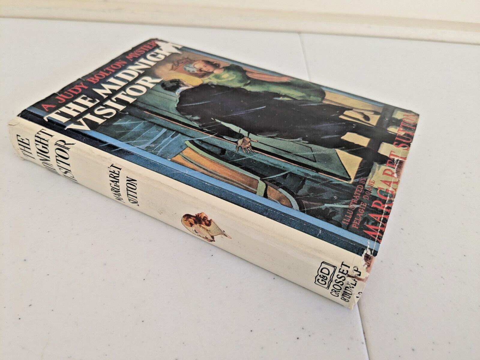 Judy Bolton #12 – The Midnight Visitor by Margaret Sutton – HC/DJ (1939)