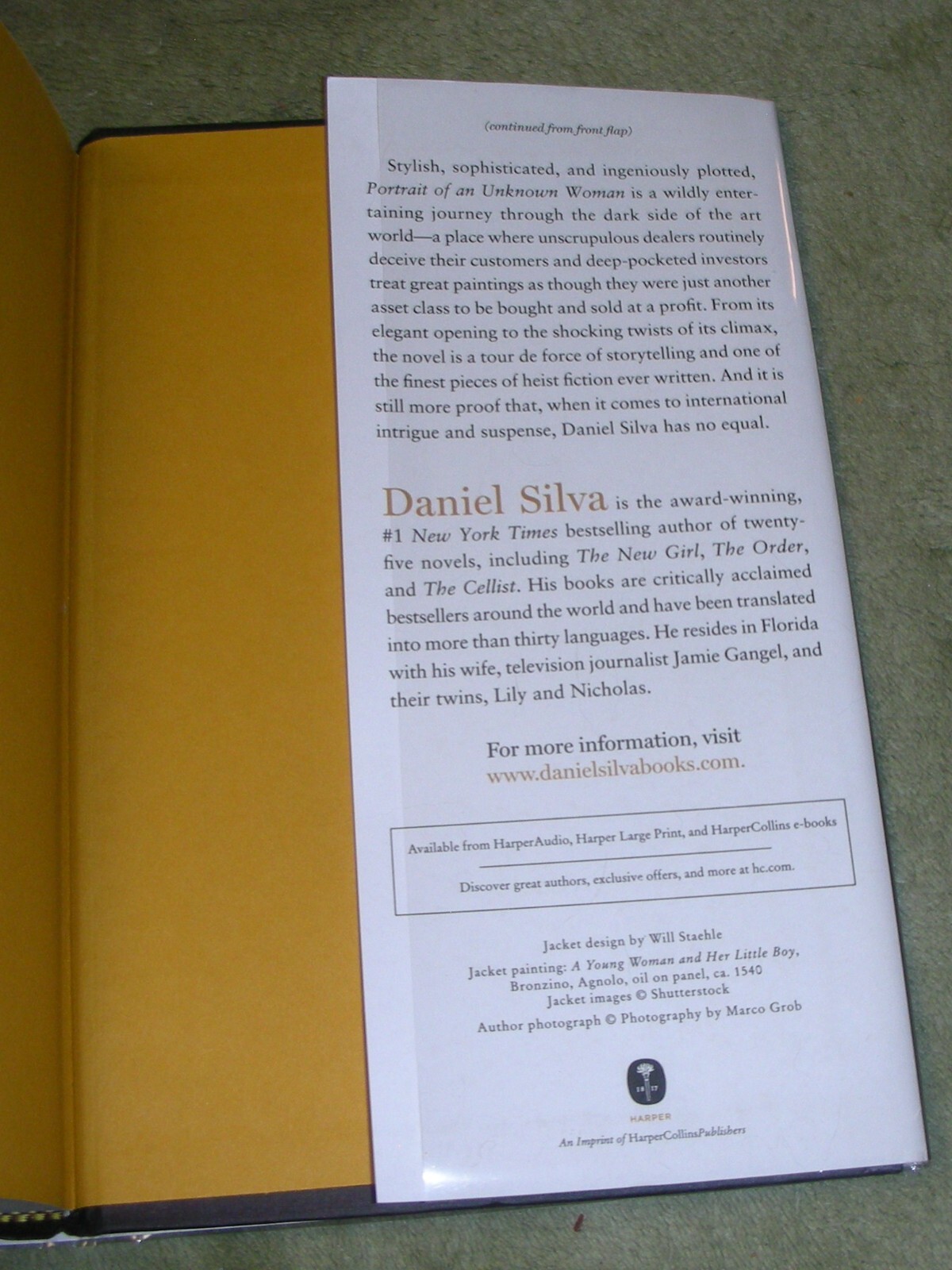 PORTRAIT OF AN UNKNOWN WOMAN : Daniel Silva 2022 HC/DJ ~ 1st Ed 1st Print +Cover