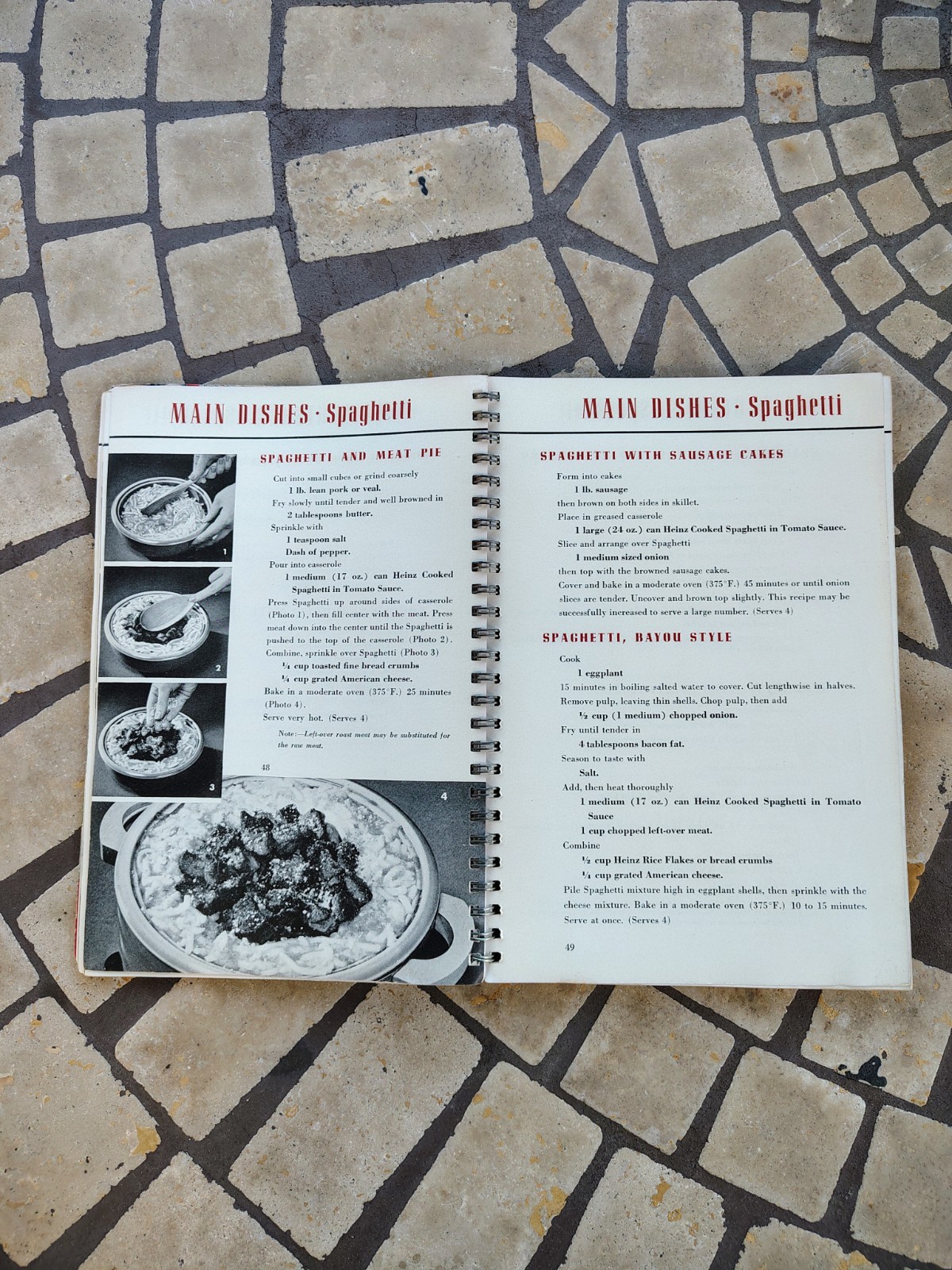 Vintage Heinz Recipe Book-Spiral Bound ( 1939 Ring/Wire Bound) Vintage