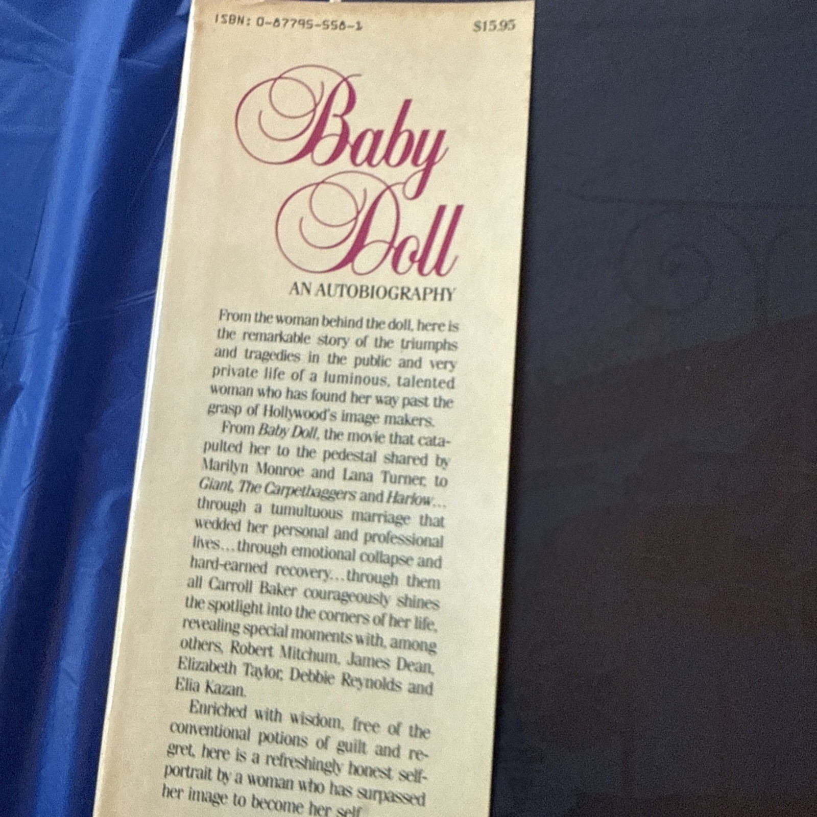 Baby Doll 1983 HC Carroll Baker Hollywood Movies Film Broadway Tight Binding.