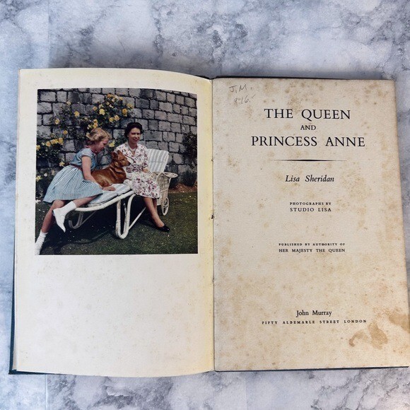 The Queen and Princess Anne Lisa Sheridan Vintage hdbk Blue book w pics