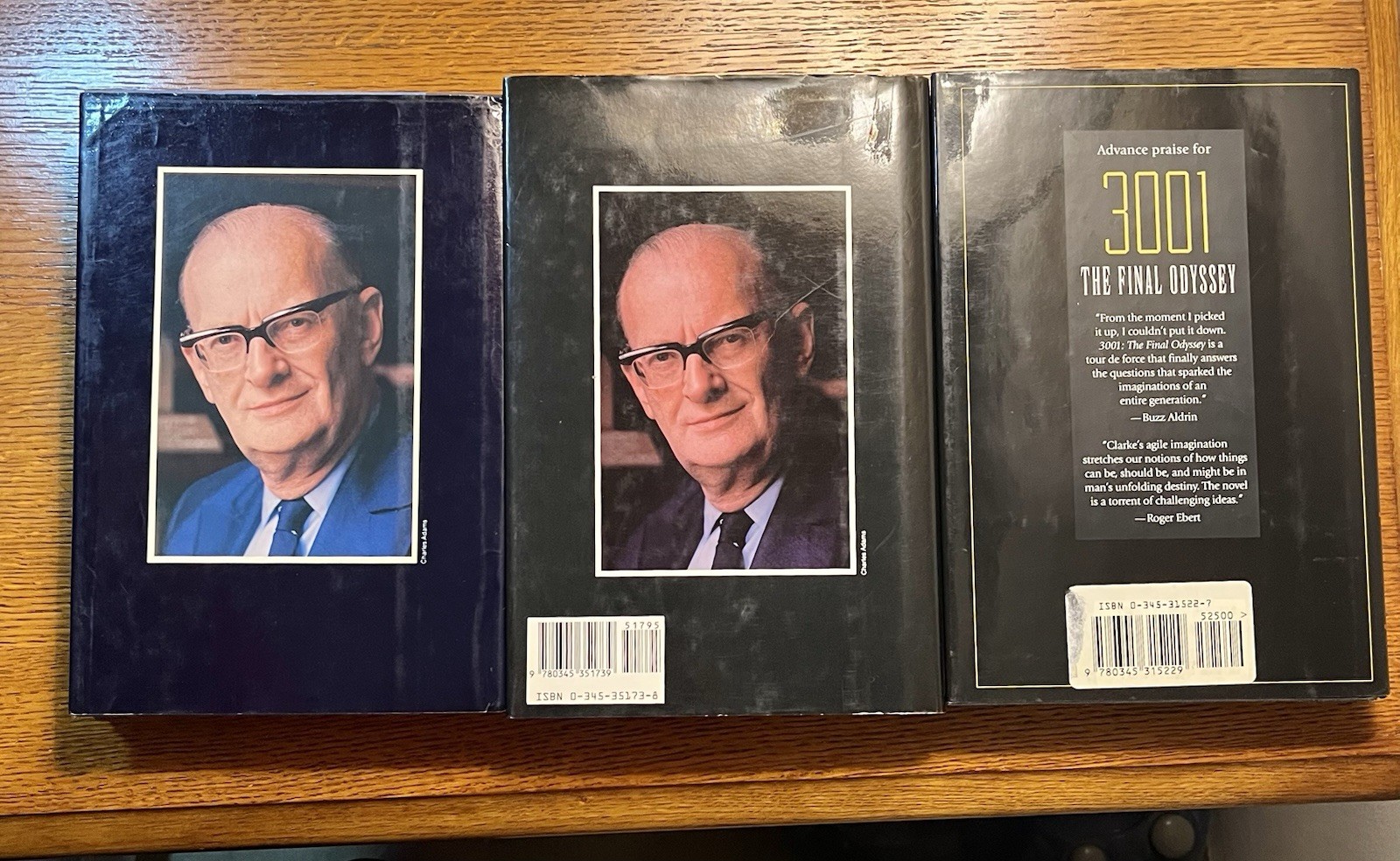 Arthur C Clarke Lot of 3 HC/DJ 2010 Odyssey 2, 2061 Odyssey 3,3001 Final Odyssey