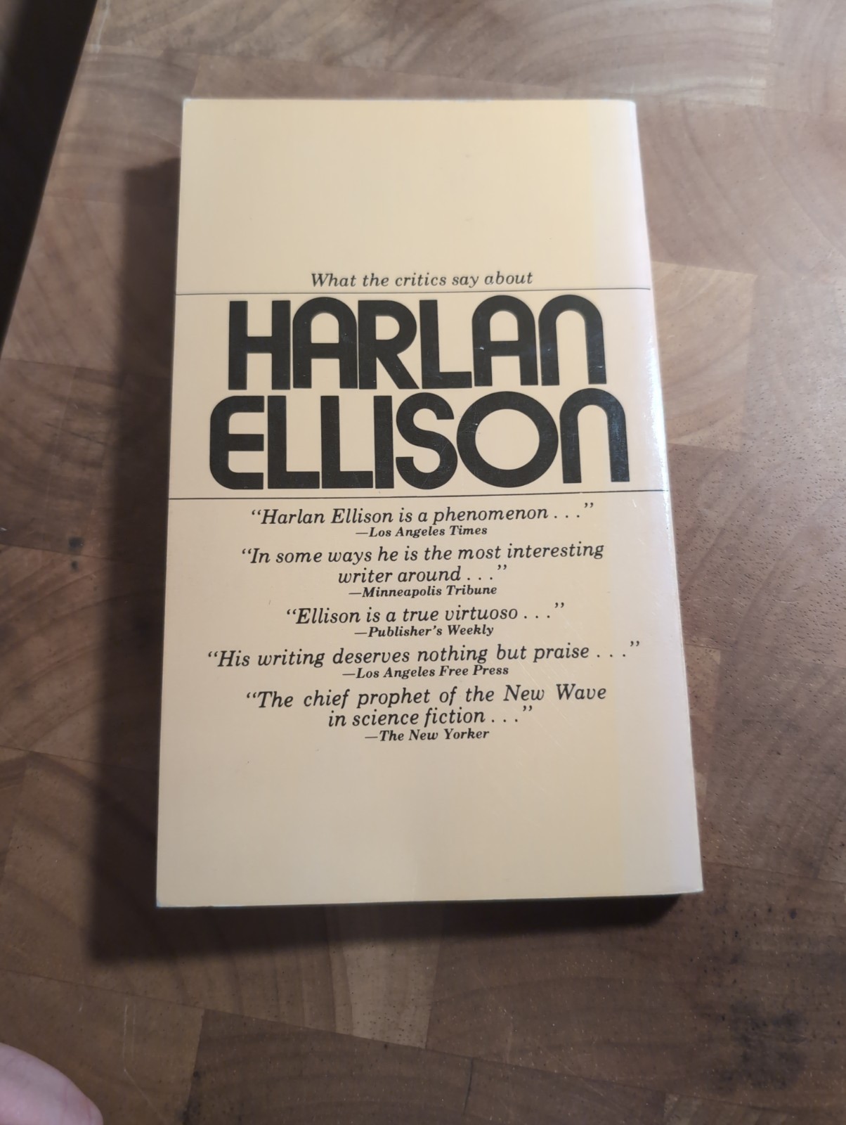 From the Land of Fear (Anthology) by Harlan Ellison; PB G Belmont 1973