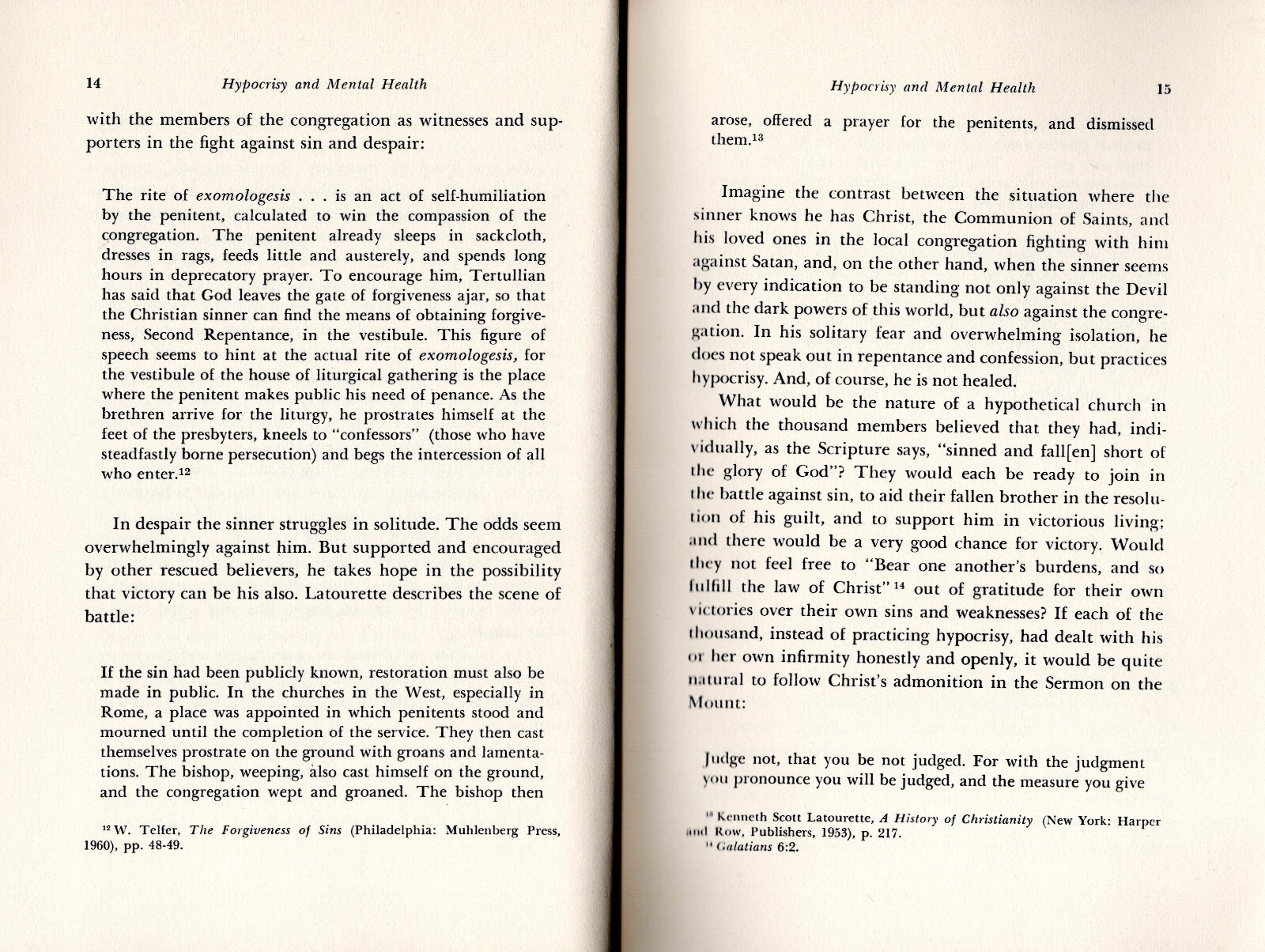 GUILT: Where Religion & Psychology Meet David Belgum 146 pages