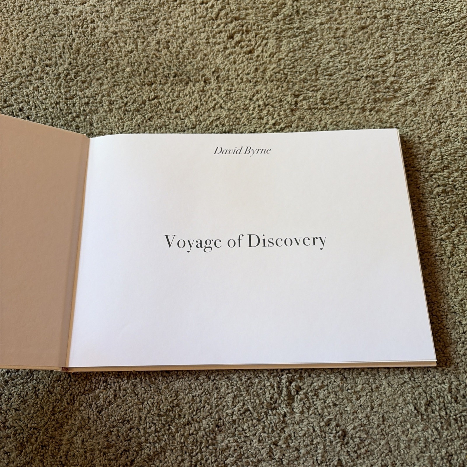 David Byrne Voyage Of Discovery Who Is The Sky VIP Merchandise Book Only
