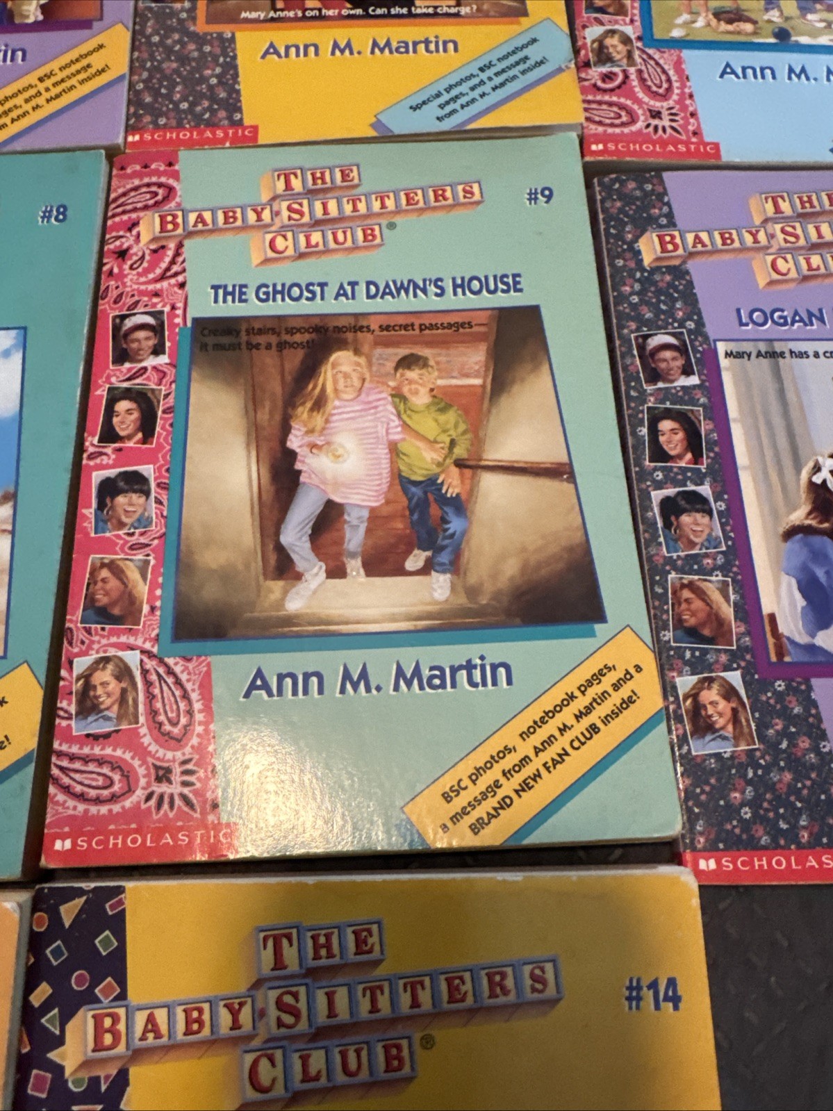 Lot Of 10 The Babysitter’s Club Ann M. Martin Chapter Books 2-6, 8-11 And #14