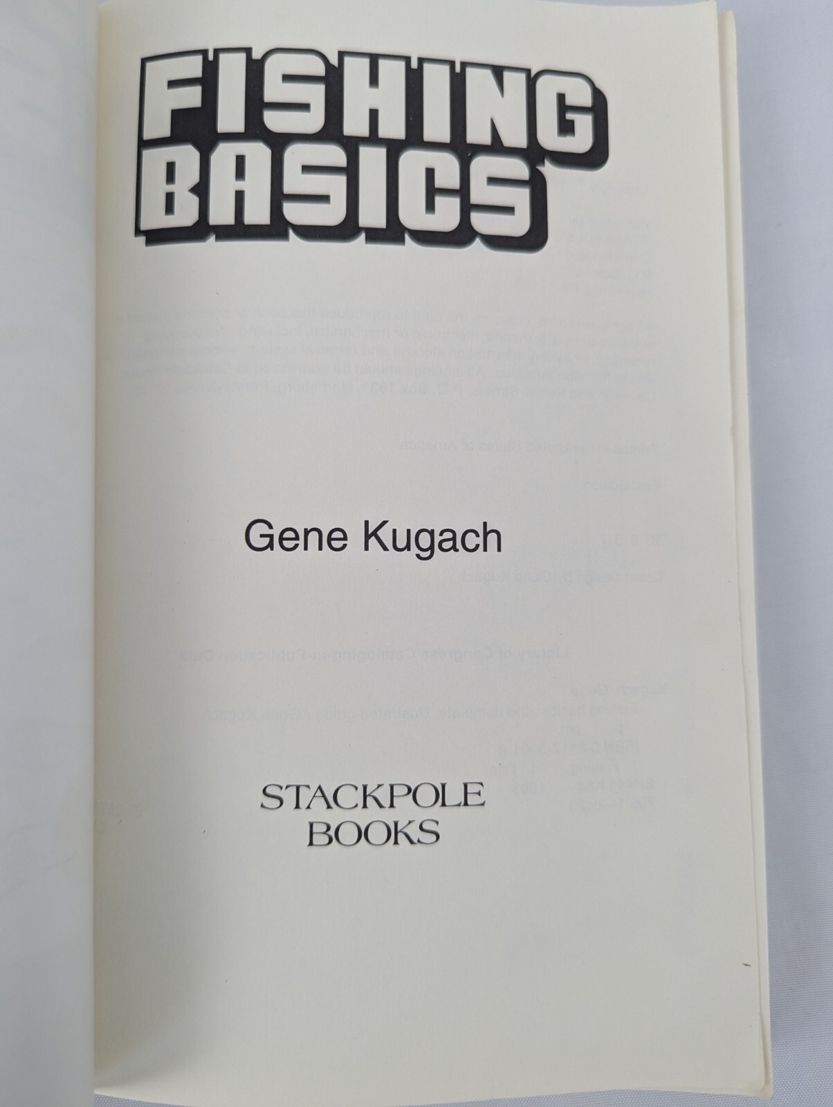 Fishing Basics Freshwater Illustrated Gene Kugach Book Lot (2)