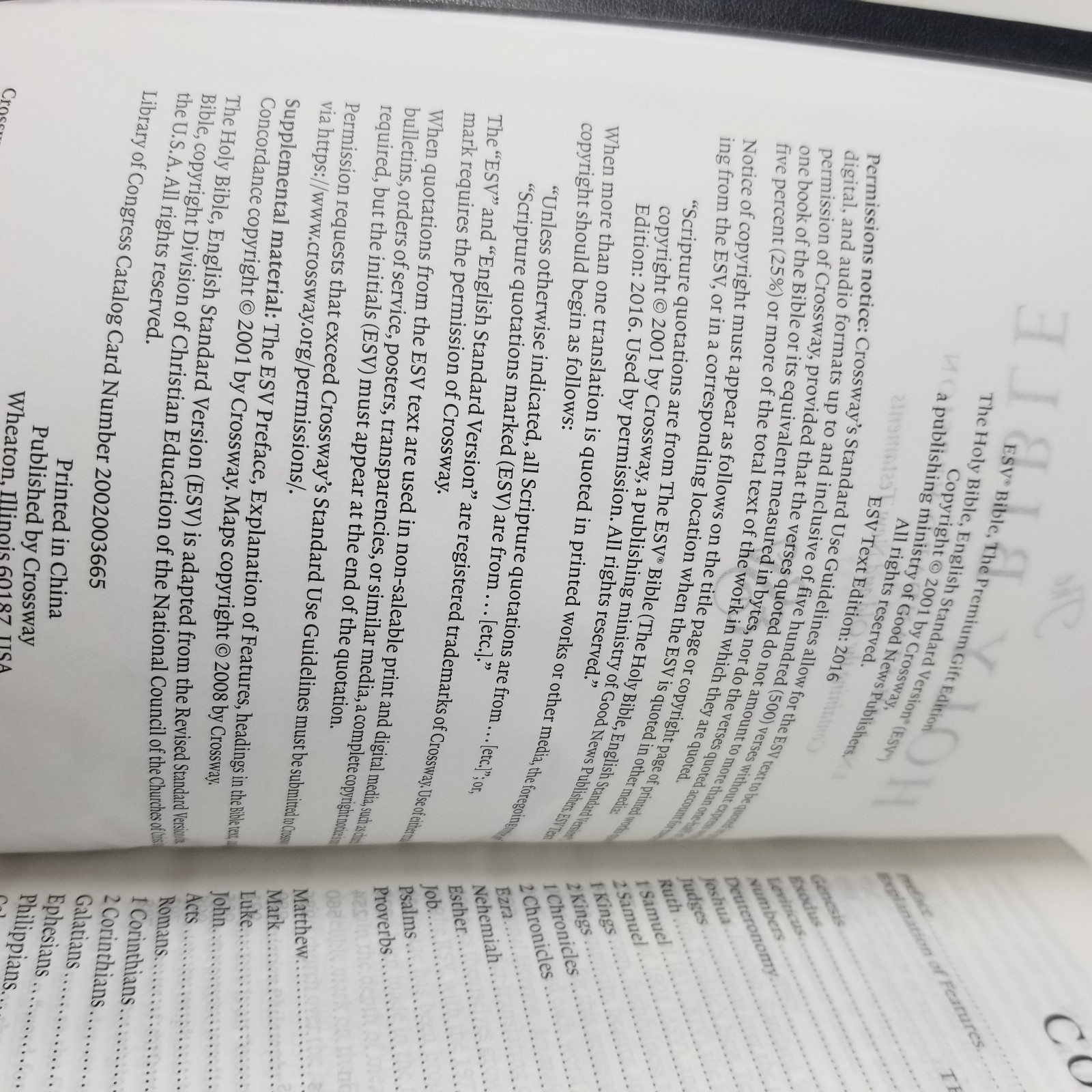 holy bible english standard version crossway Black Leather Bound