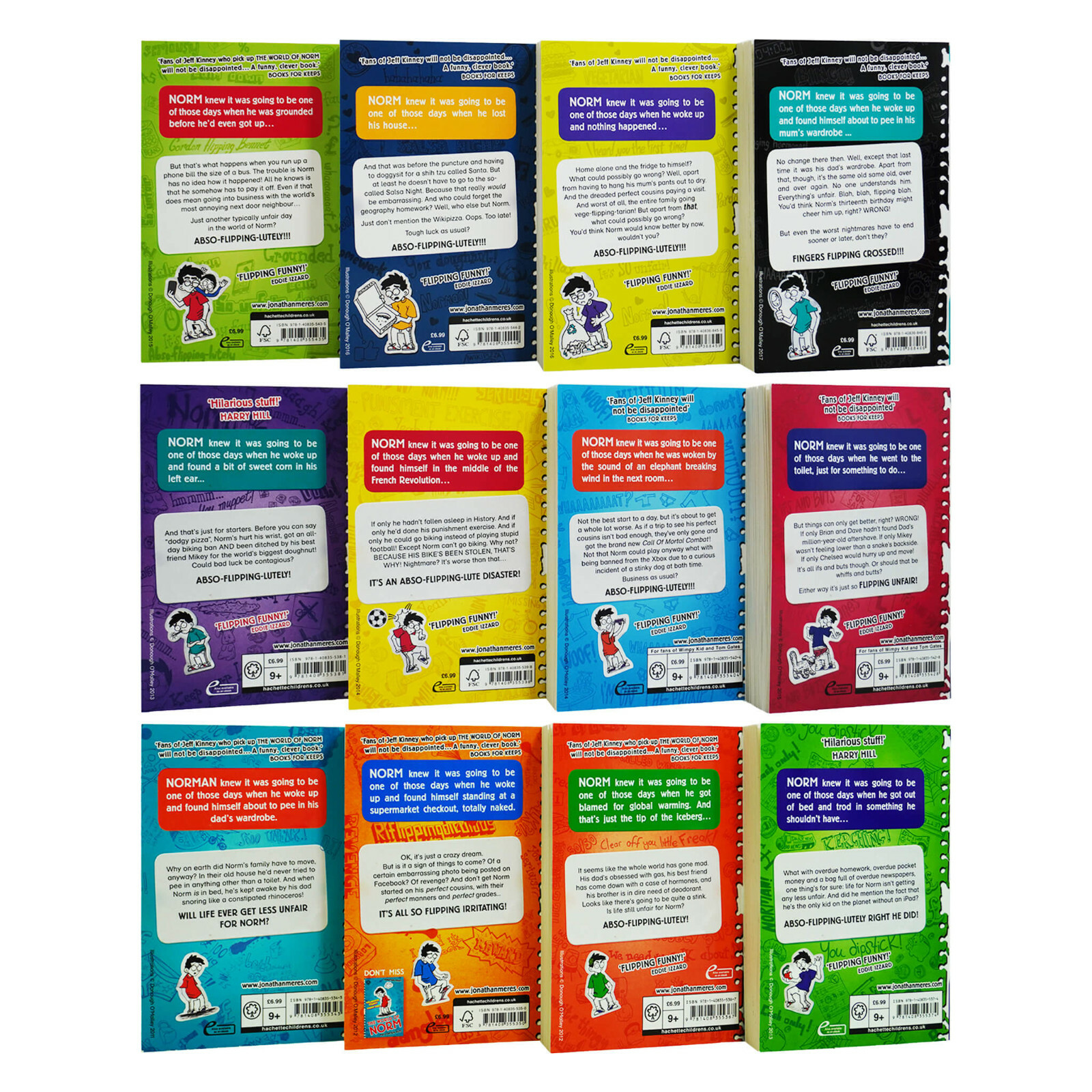 The World of Norm Collection 12 Books Box Set by Jonathan Meres – Ages 6-11 – PB