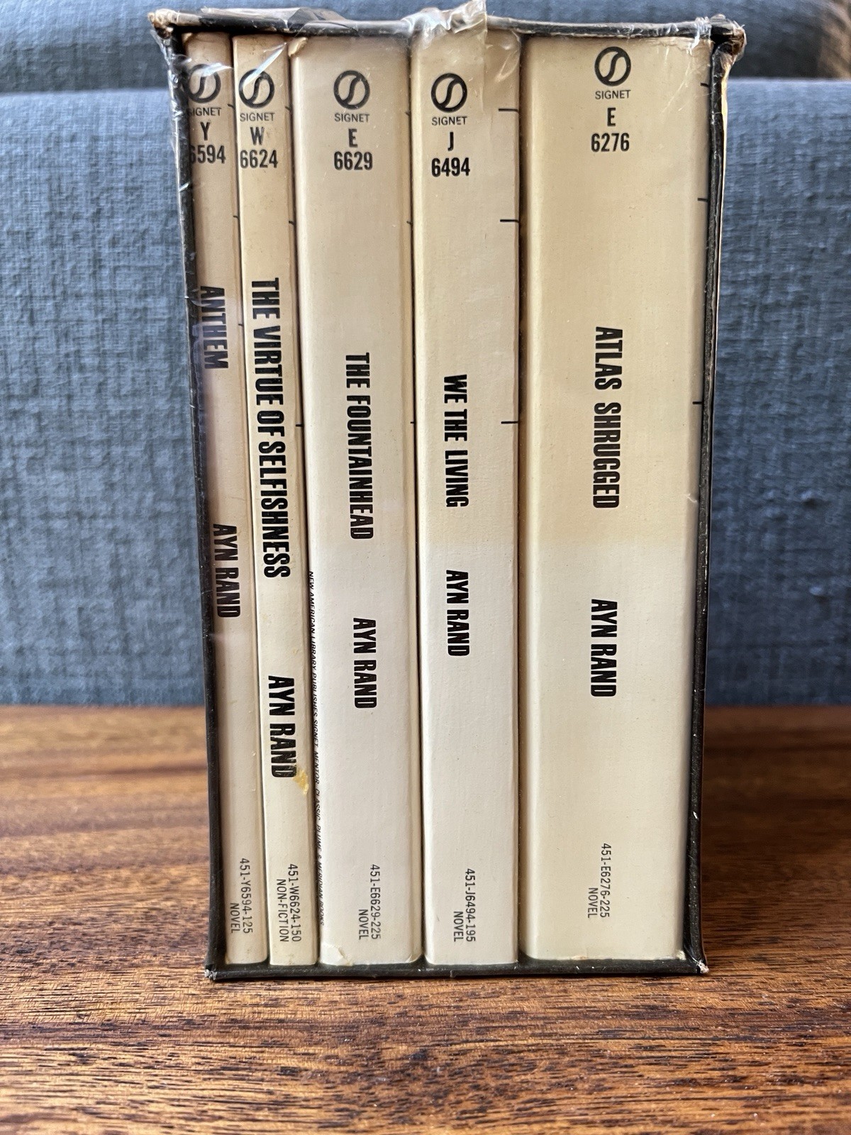 Ayn Rand A Signet Gift Pack 5 Books Set SEALED VINTAGE Rare *REaD* Fountainhead