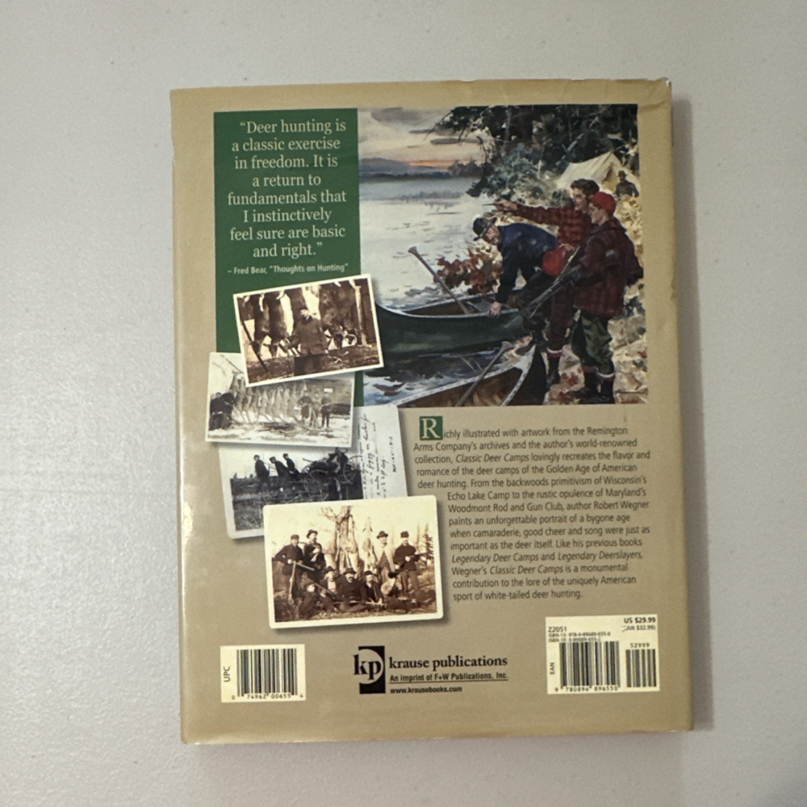Classic Deer Camps by Robert Wegner, Hardcover, Krause Publications, Hunting, US