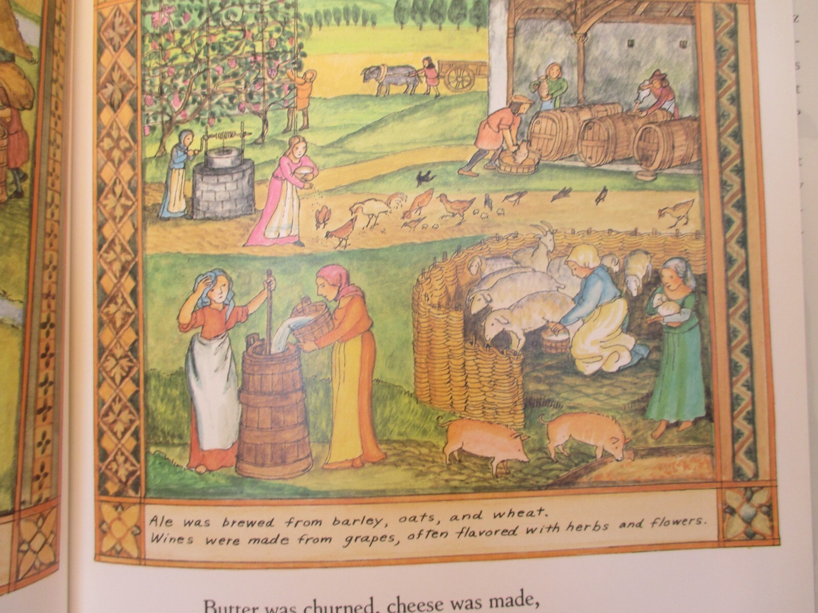 children’s picture book A MEDIEVAL FEAST signed by ALIKI 1983 hc + dj