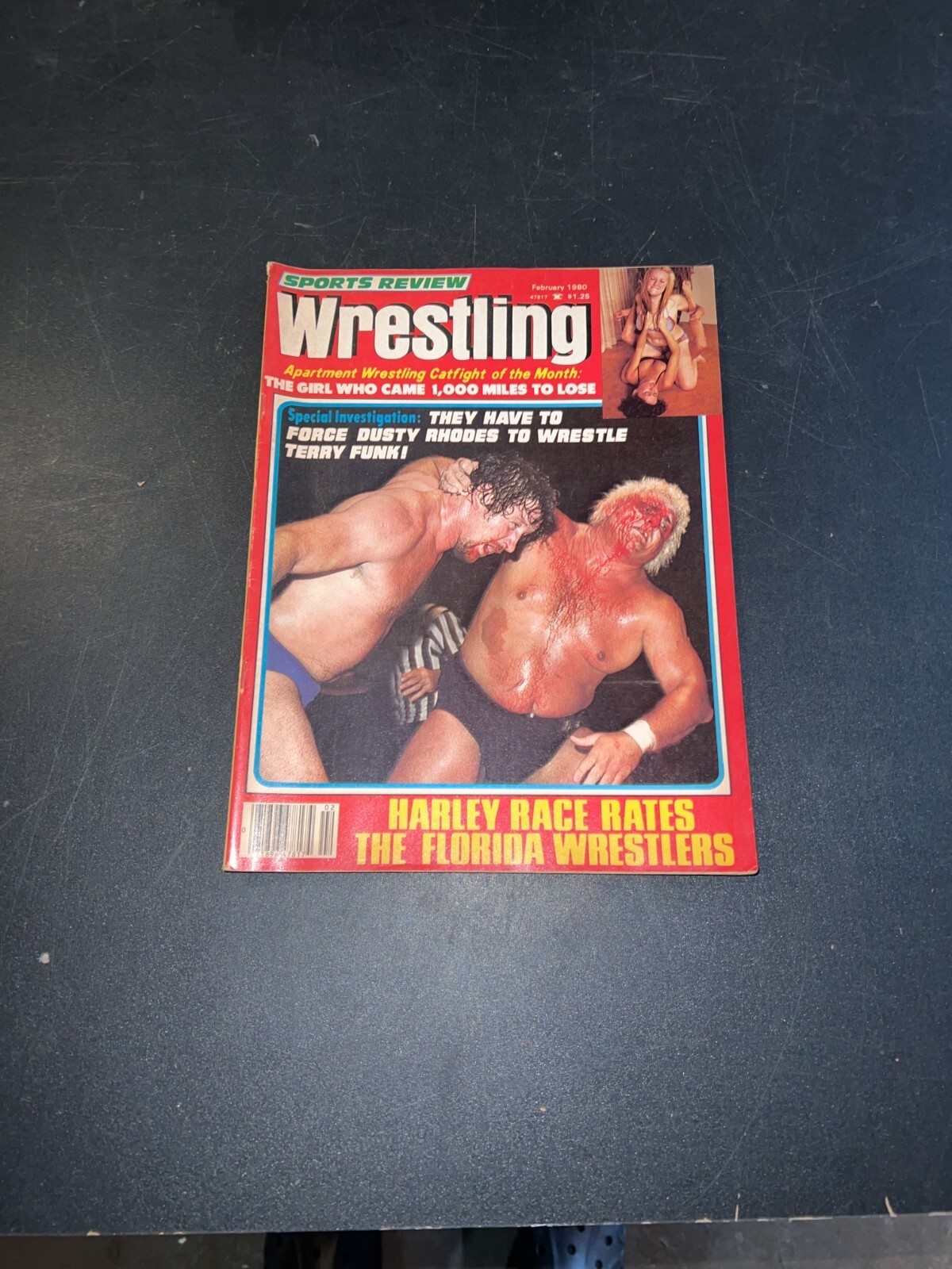 Sports Review Wrestling Magazine February 1980 Dusty Rhodes Cover NWA WWF WCCW
