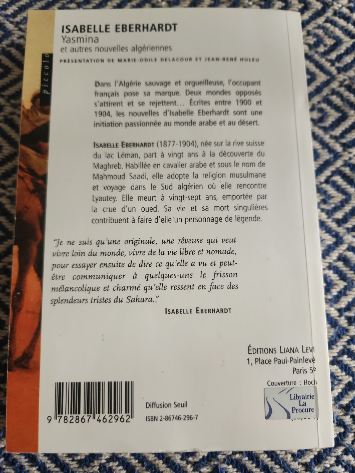 YASMINA ET AUTRES NOUVELLES ALGERIENNES By Isabelle Eberhardt